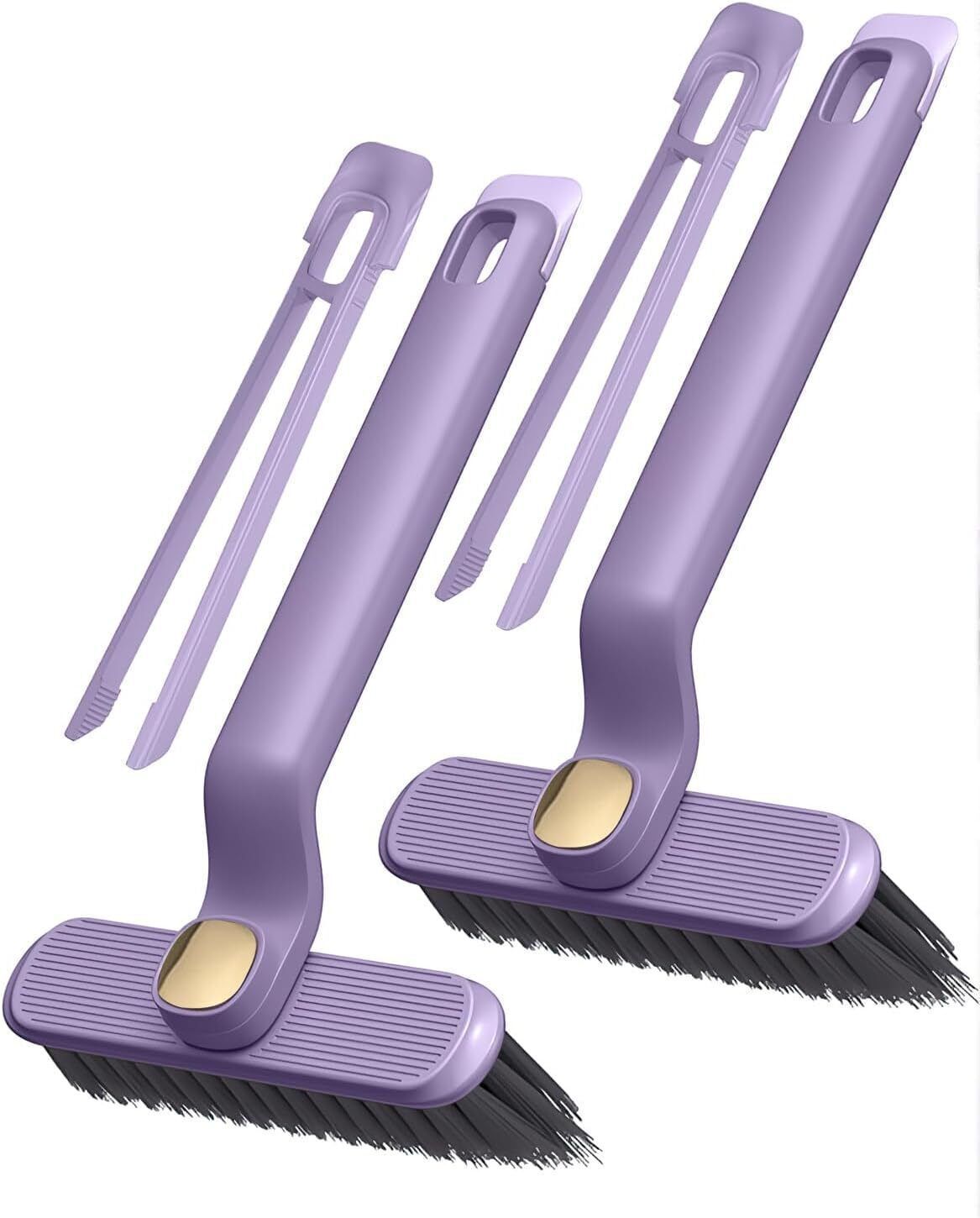 lusfiro 360 Degree Rotating No Dead Corners Hard Bristle Crevice Gap Brush(1P) Silicone Wet and Dry Brush-picture-13