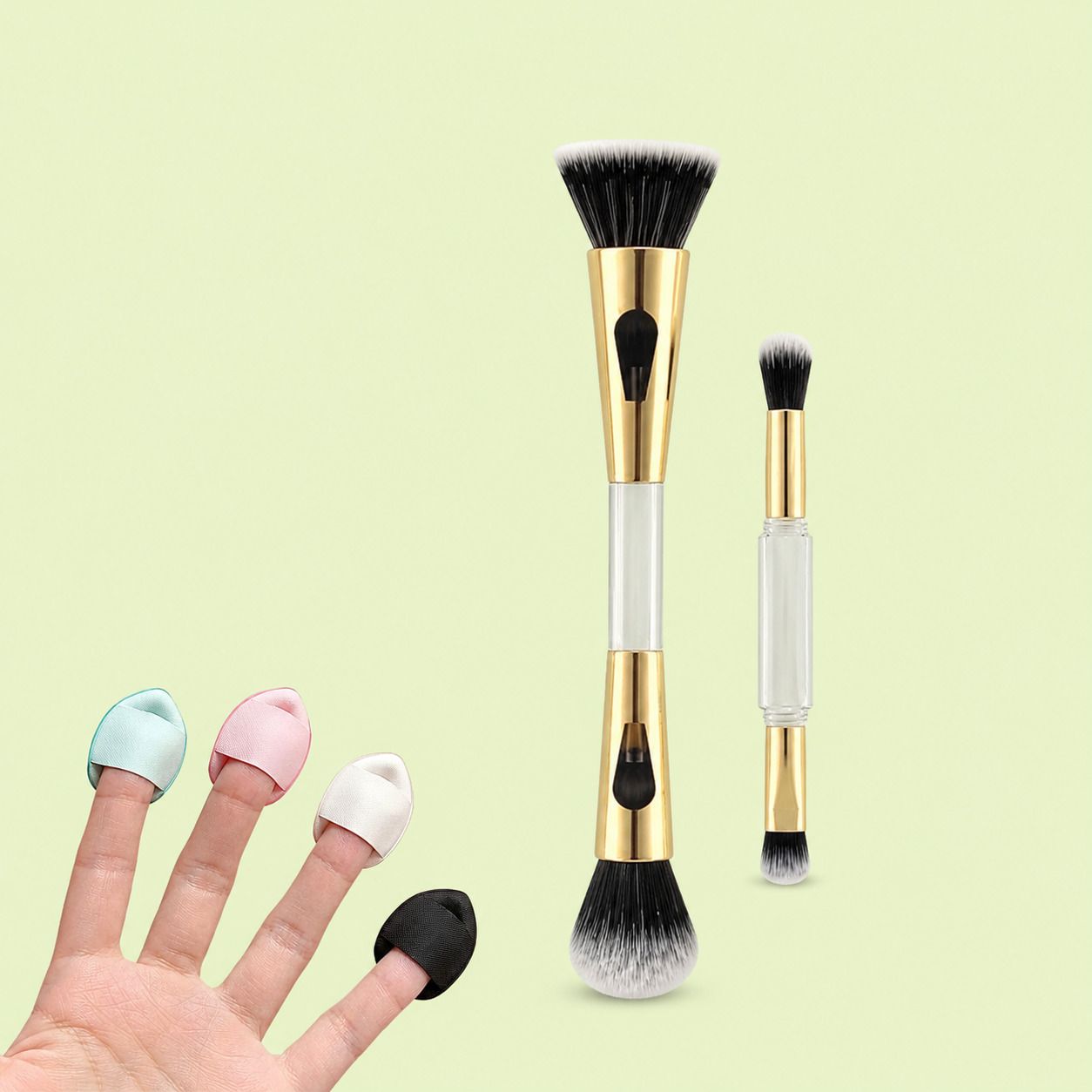 morbee 4 in 1 Multi Functional Makeup Brush Plus 4 Soft finger puff a3-picture-12