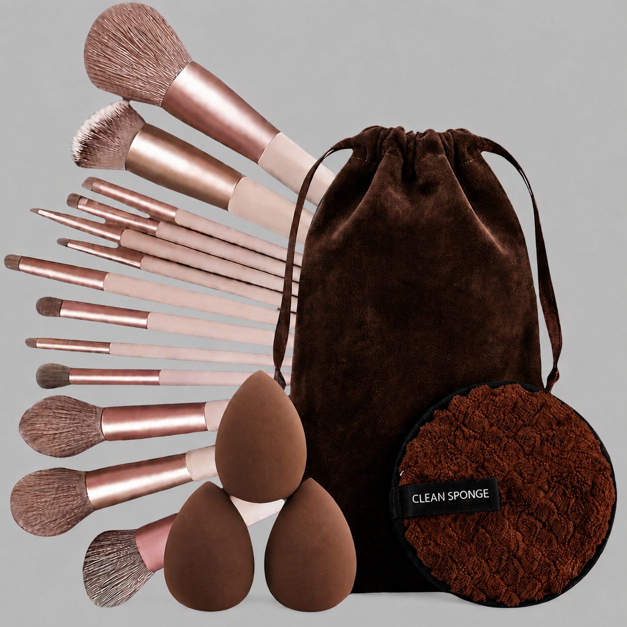 morbee Premium 13-Piece Makeup Brush Set with 3 Makeup puff & 1 Color-Removal Sponge a7-picture-6