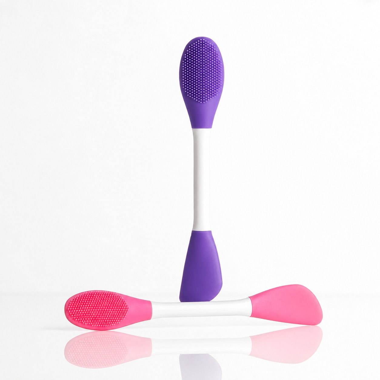 Travel Friendly Silicone Face Mask Brush and Skin Cleanser | Pack of 2-image-40