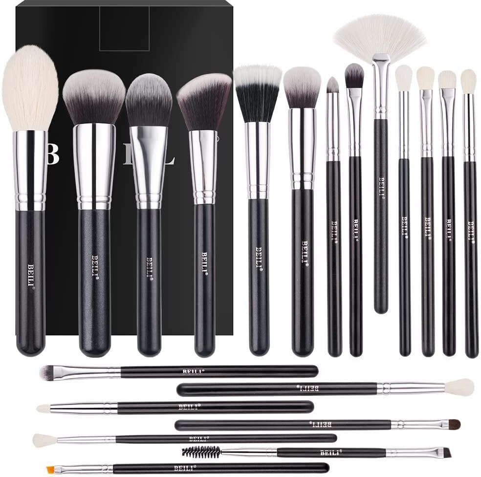 beili Professional Makeup Brush Set Natural Goat Hair Premium Synthetic Cosmetic Brush-picture-27