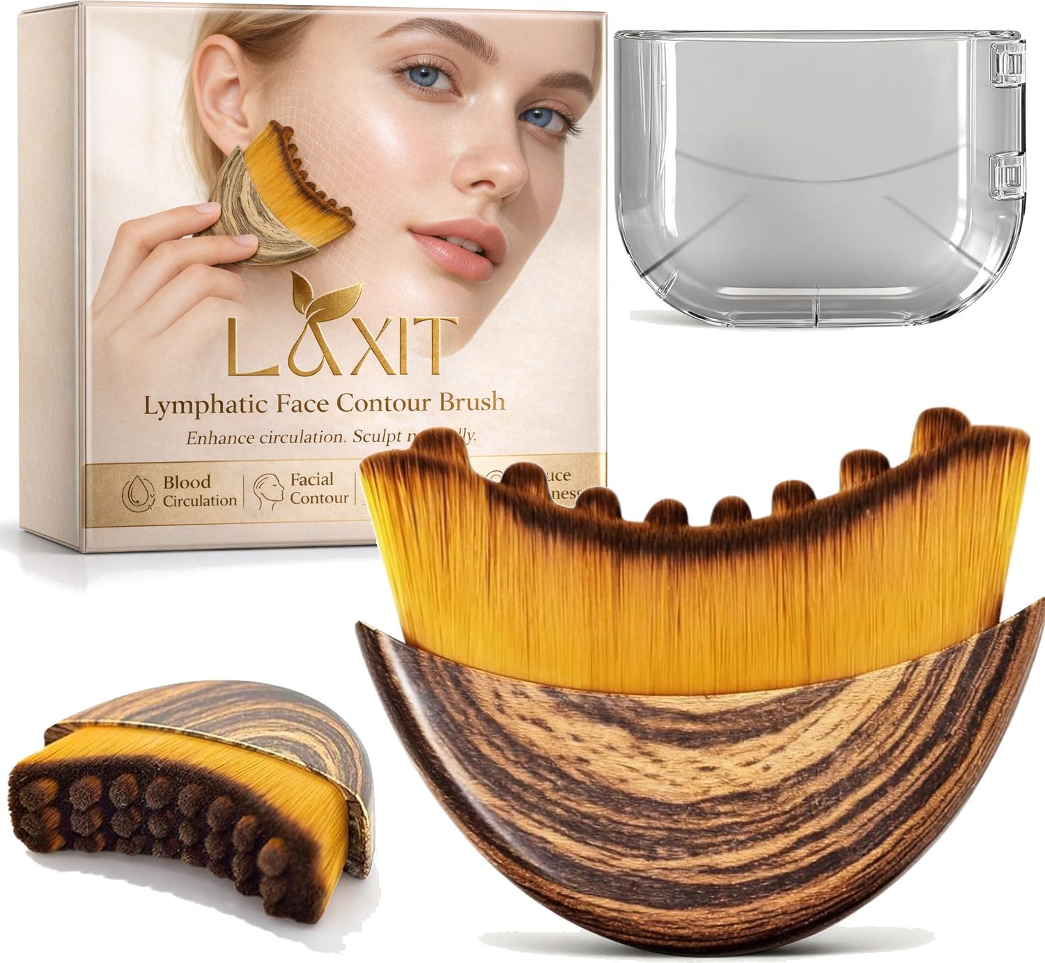 LAXIT Face Lifting Brush Lymphatic Drainage Massager for Jawline Sculpting & Puffiness Facial Shaper Contour Sculpt Tool for Double Chin Lift Skin Tightening Glow Care Massager-image-47
