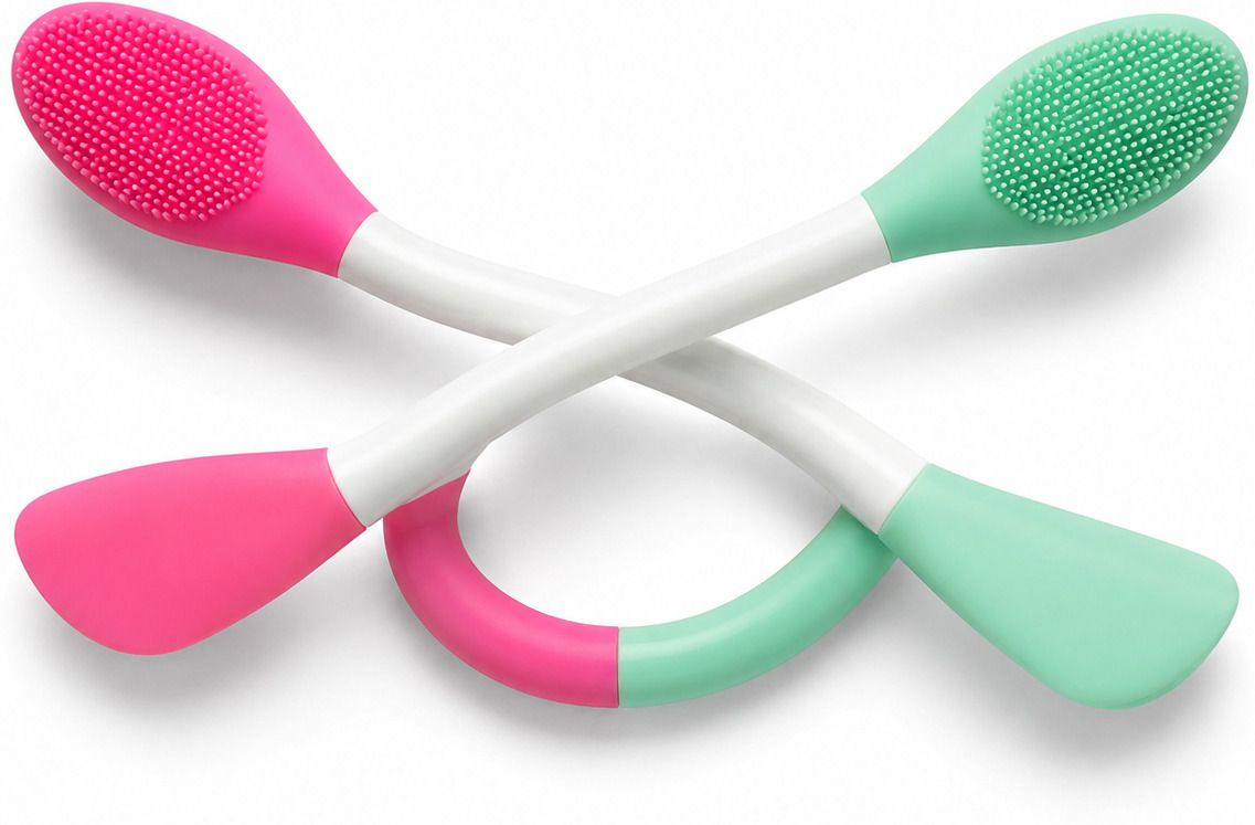 Dual End Silicone Face Pack Applicator & Scrubbing Spatula | Pack of 2-image-49