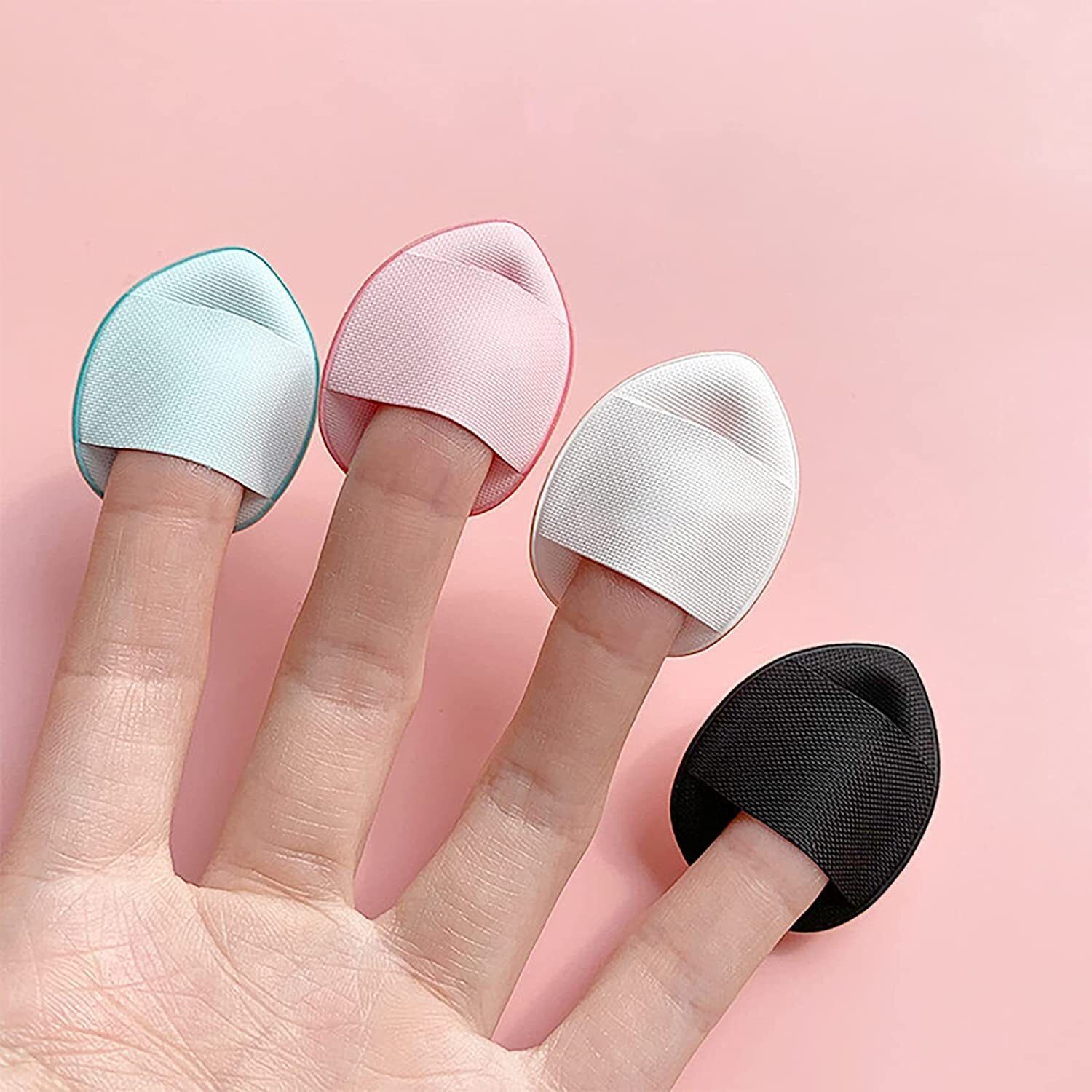 Mini Finger Powder Puff 4 pcs Finger Makeup puff beauty blender Sponges-image-48