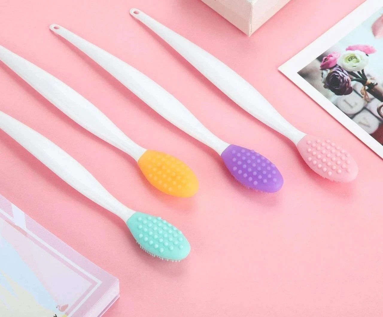 kayrie Silicone Lip Scrub Tool, Double-Sided Exfoliating Brush, Pack of 2-picture-45