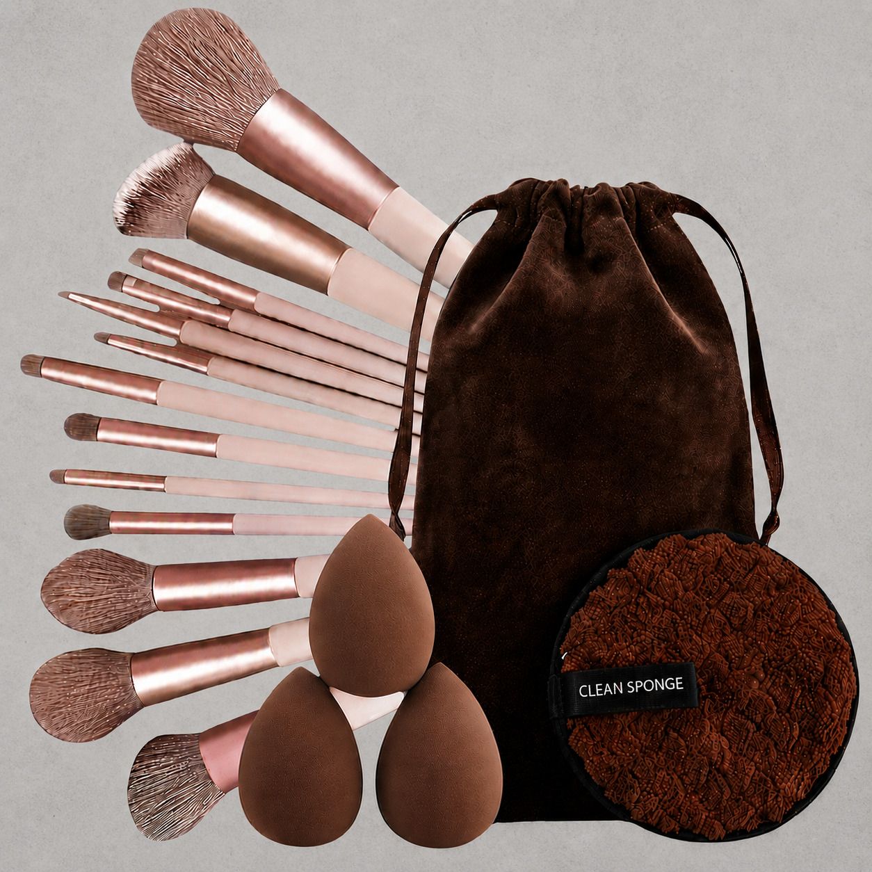 morbee Premium 13-Piece Makeup Brush Set with 3 Makeup puff & 1 Color-Removal Sponge a9-picture-13