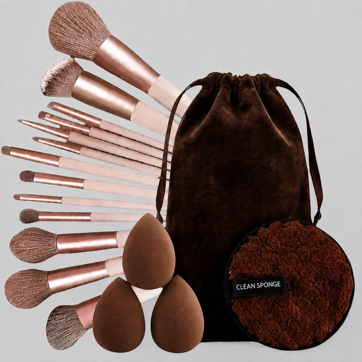 morbee Premium 13-Piece Makeup Brush Set with 3 Makeup puff & 1 Color-Removal Sponge aa-picture-11