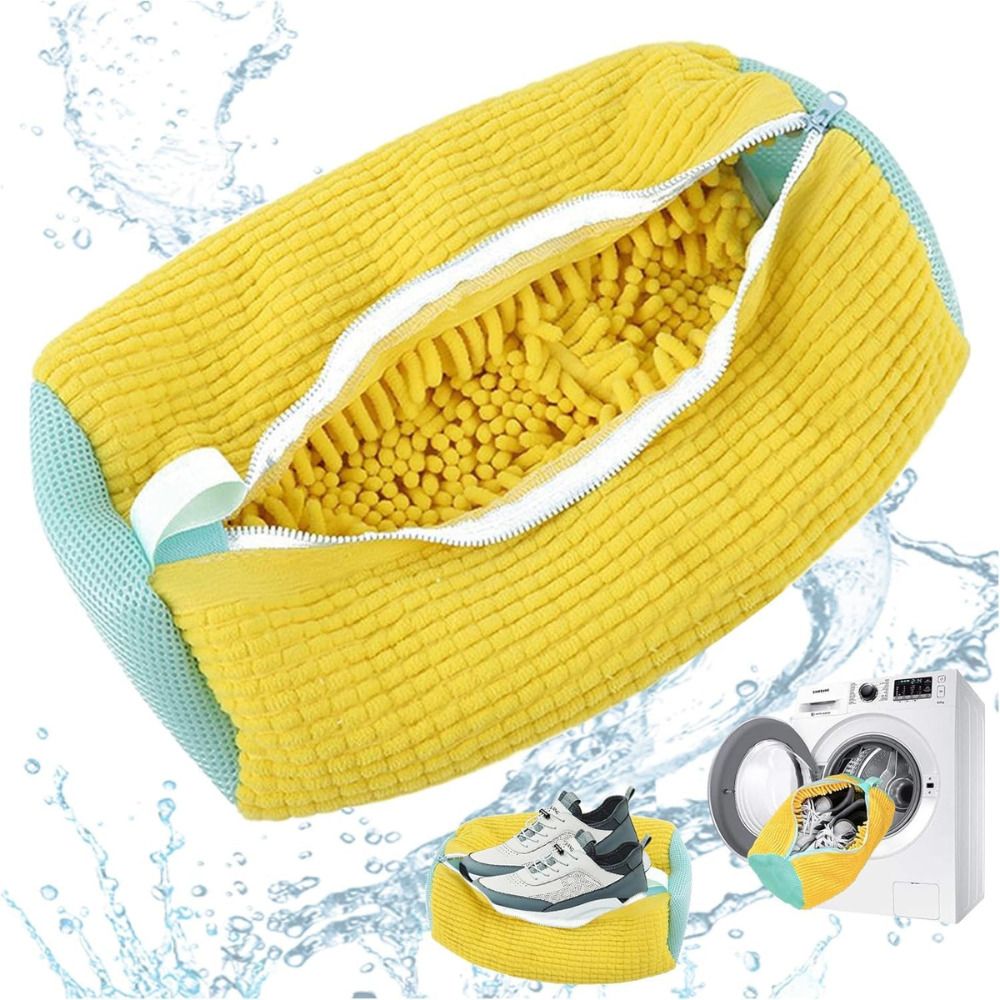 jashpvi Shoe Washing Bag for Washing Machine | Reusable Mesh Sneaker Laundry Bag Blue Laundry Trolley-picture-23