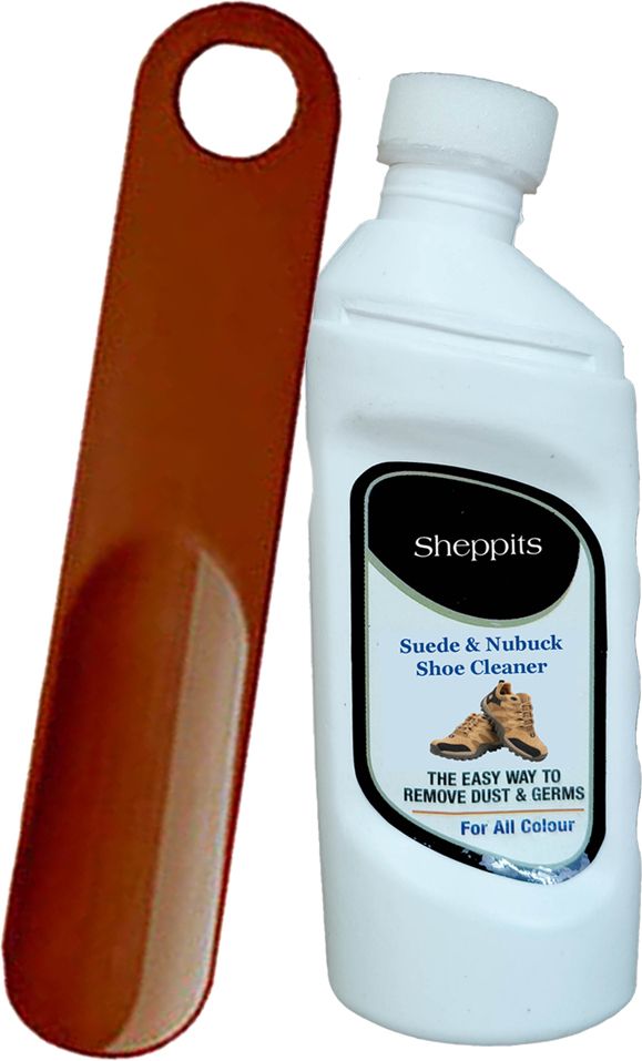 Sheppits Premium Suede/Nubuck Shoes Cleaner (Natural) & Shoe Horn (Maroon) Shoe Care Kit-picture-16