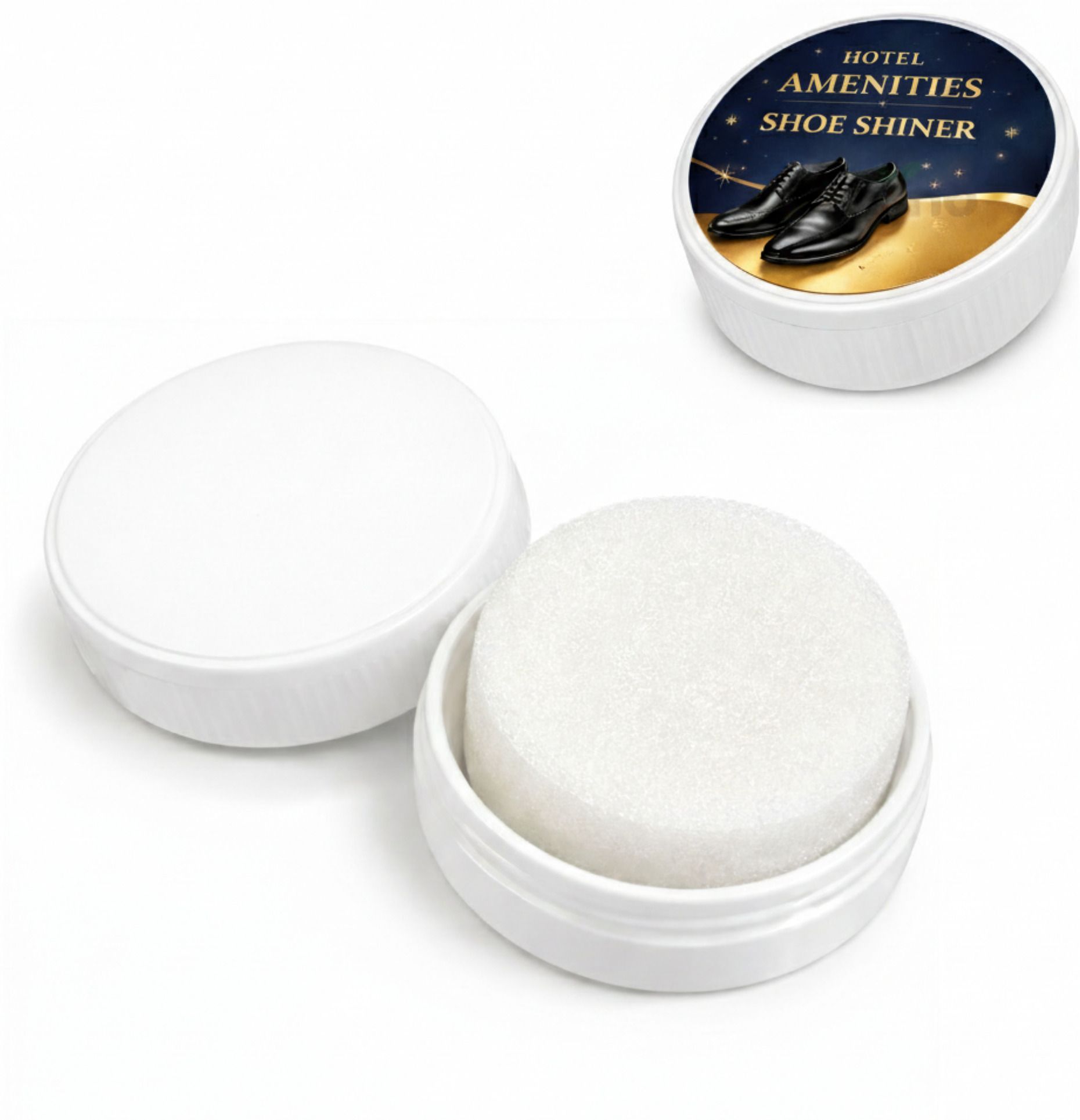 Trino Instant Shoe Shiner Sponge with Case - Quick Shine & Leather Care Pack of 50 Shiner-image-46