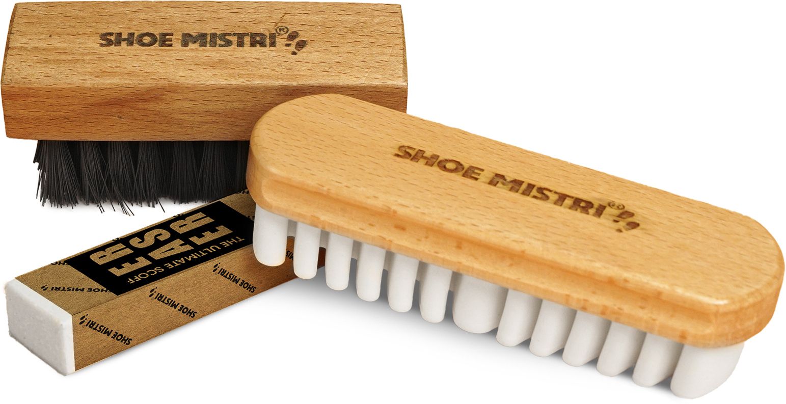 Shoe Mistri Suede Care Kit | Crepe Rubber Brush, and Nylon Brush with Suede Eraser Set Shoe Care Kit-image-15