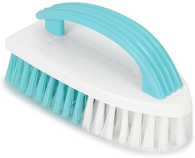 Hariaksa Cloth Brush with Handle, Semi Hard Nylon Bristles, Oval Handle Plastic Wet and Dry Brush-picture-46