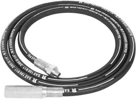 ATC SYNTHETIC RUBBER HOSE 2MTR FOR GREASE GUN Polypropylene 1 Pockets