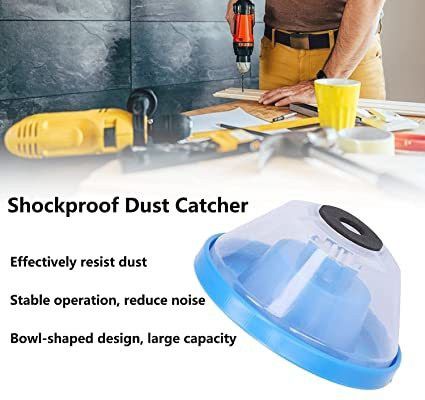 Drill Dust Collector catcher Attachment, Electric Drill Dust Cover Ash Plastic 1 Pockets