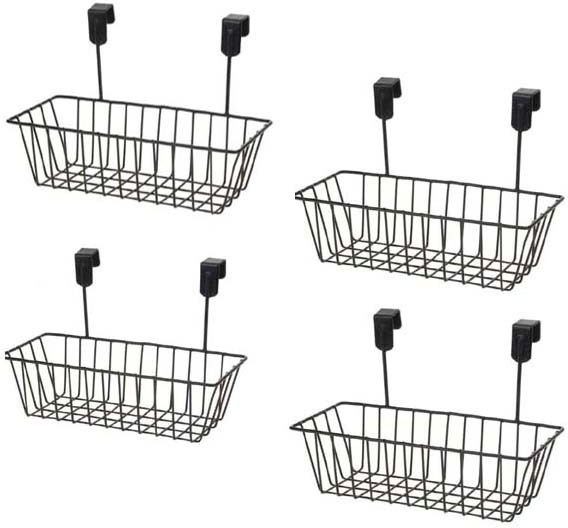 Kitchen Rack Hanging Basket Organizer Basket Holder Containers Iron 3 Pockets