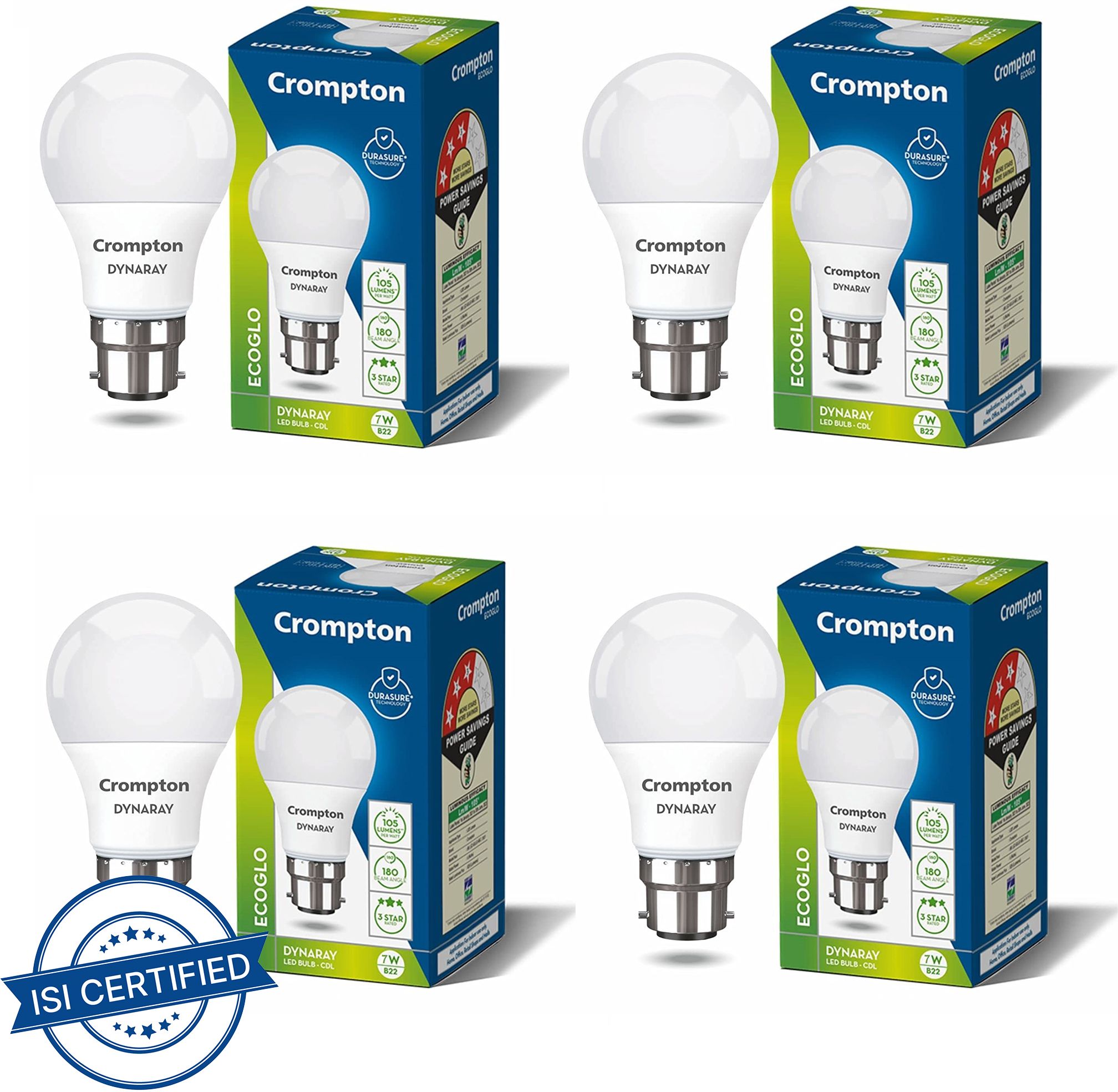 crompton 7 W Basic Standard B22 LED Bulb-picture-12