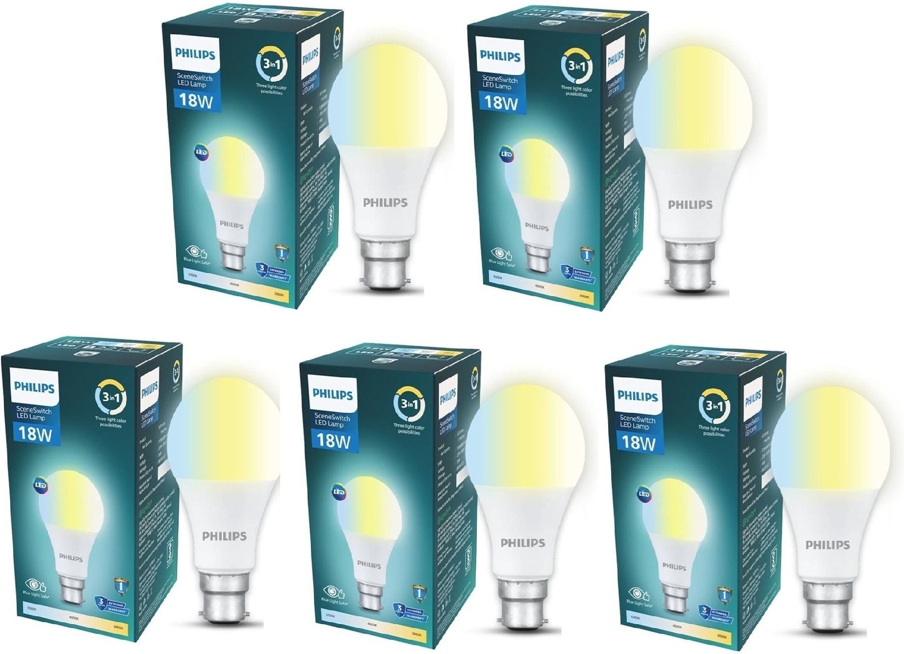 philips 18 W Basic Round B22 LED Bulb-picture-35