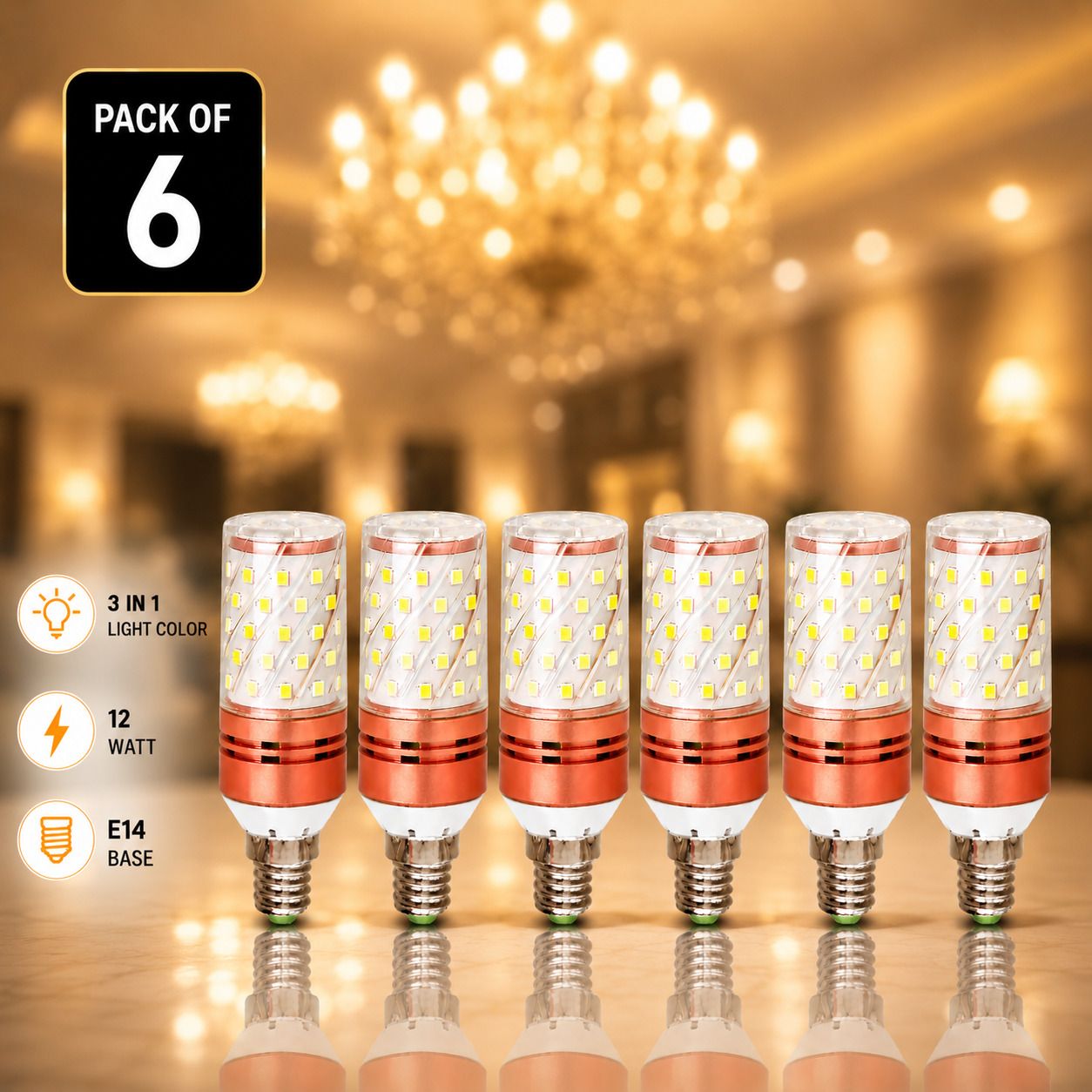 hybrix 12 W Color Changing Decorative E14 LED Bulb-picture-19