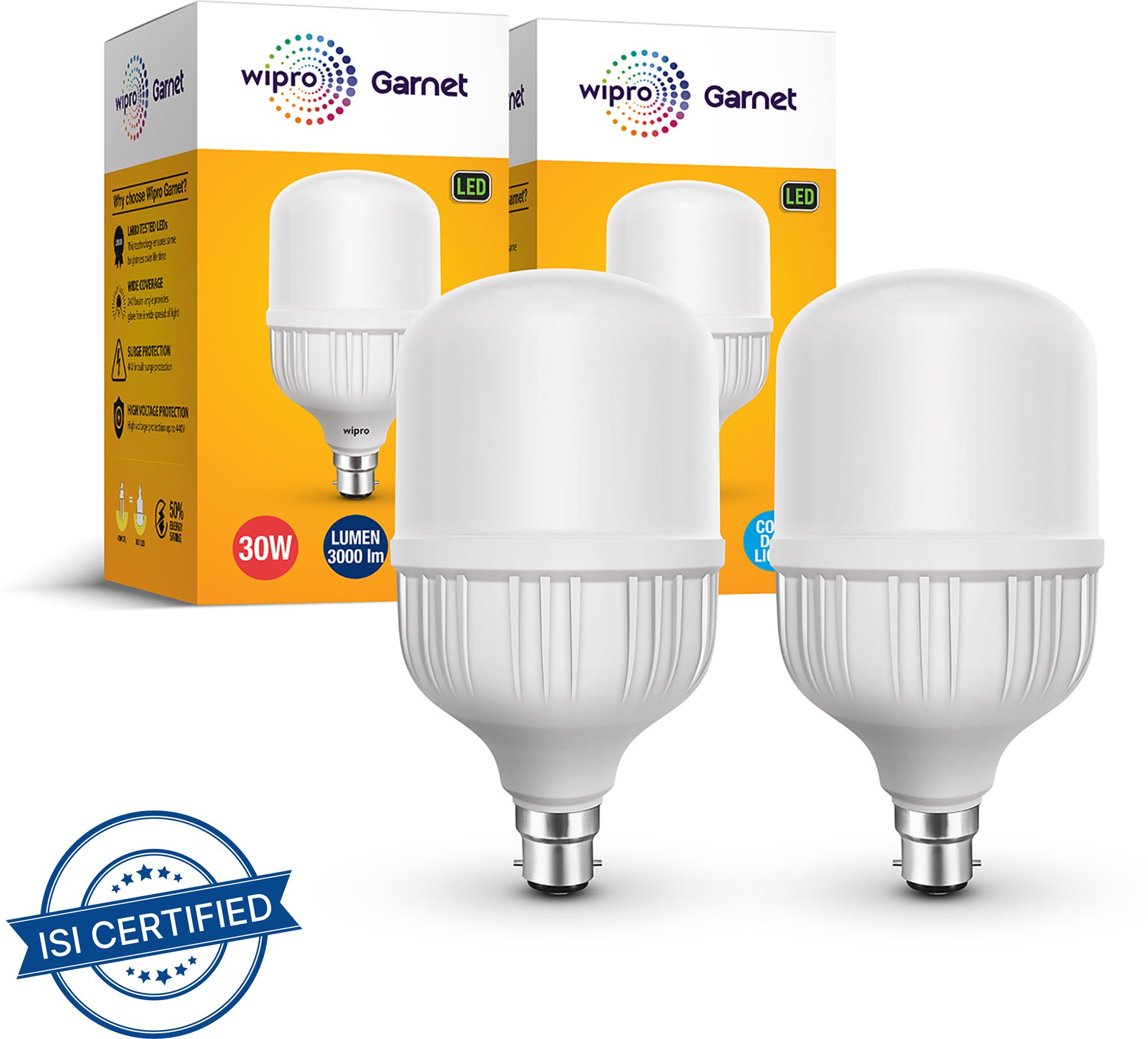 wipro 30 W Basic Standard B22 LED Bulb-picture-27