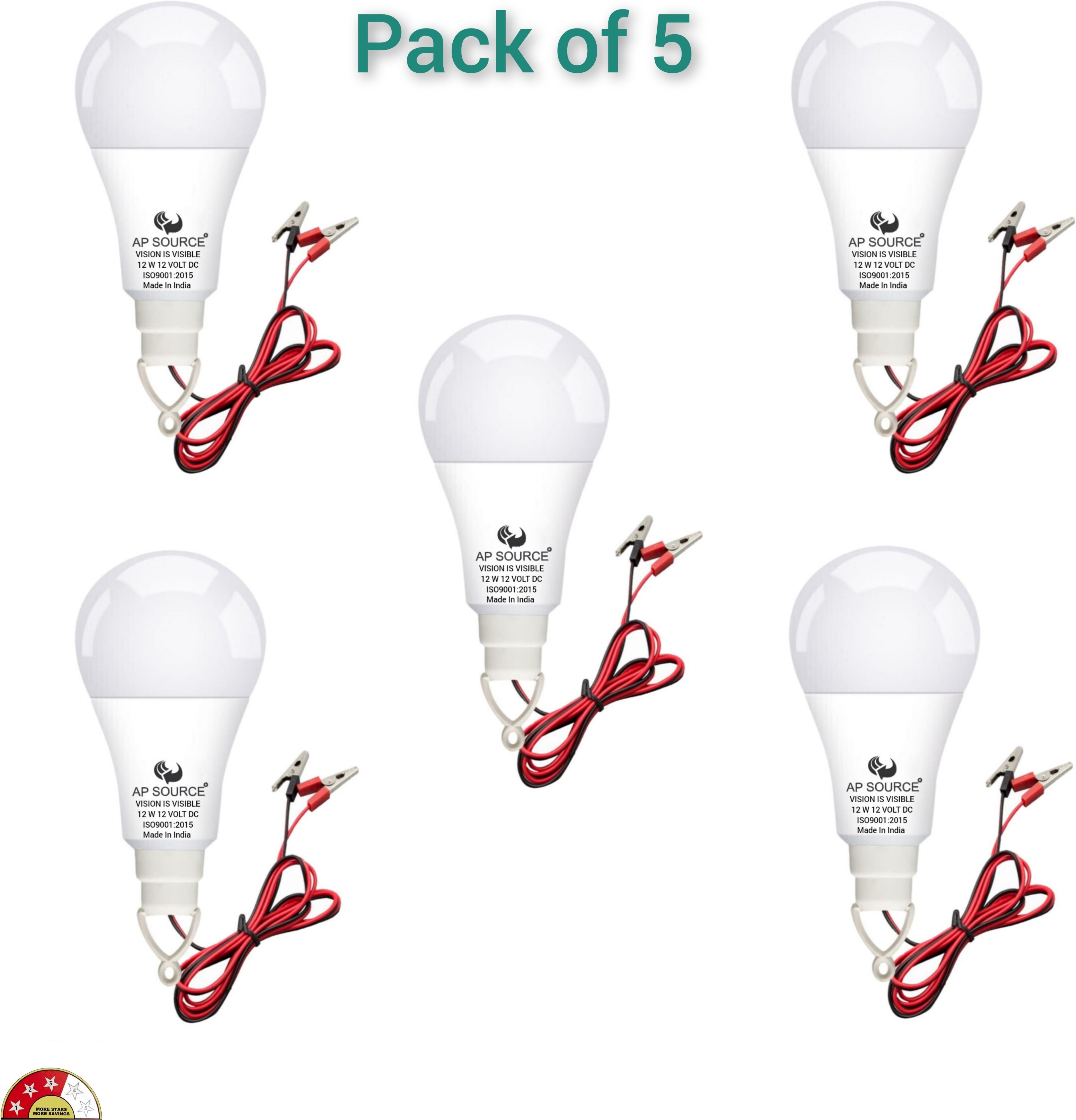 ap source 12 W Basic Round 2 Pin LED Bulb-picture-18