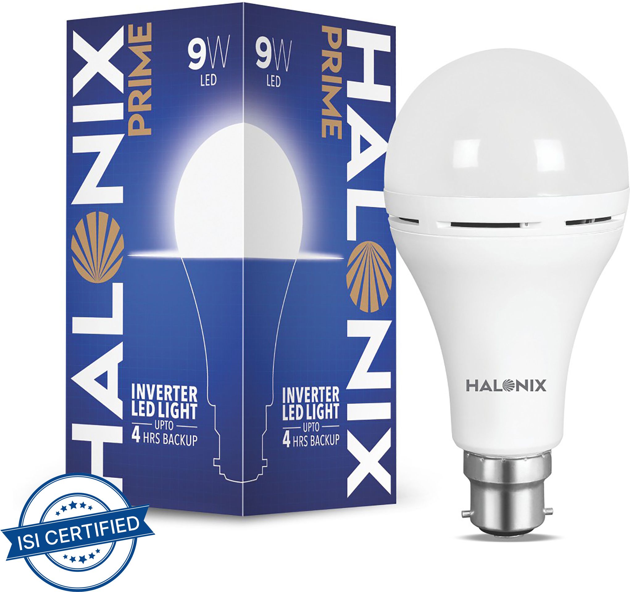 halonix 9 W Inverter Round B22 Inverter Bulb-picture-28