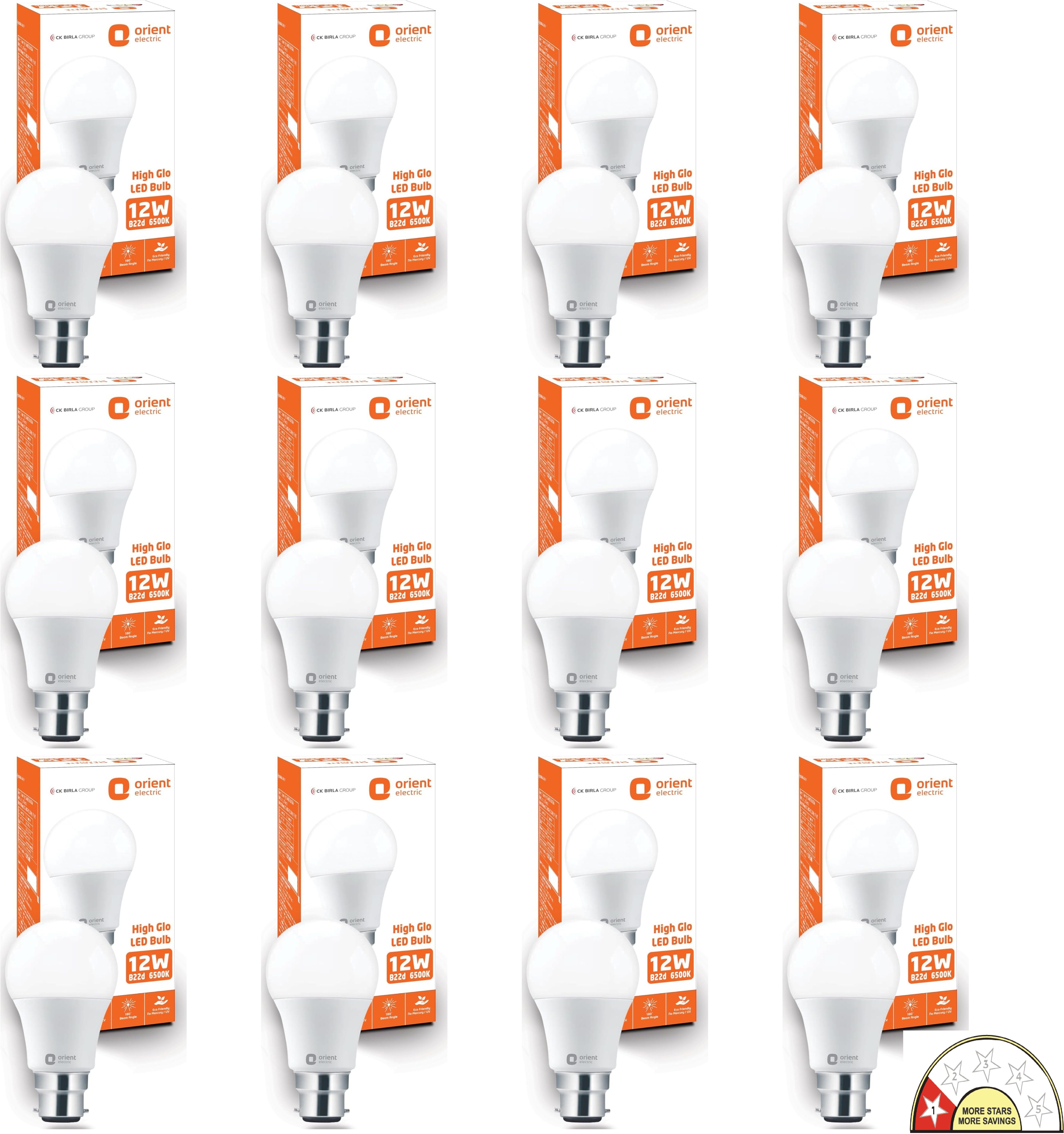 orient electric 12 W Basic Round B22 LED Bulb-picture-19