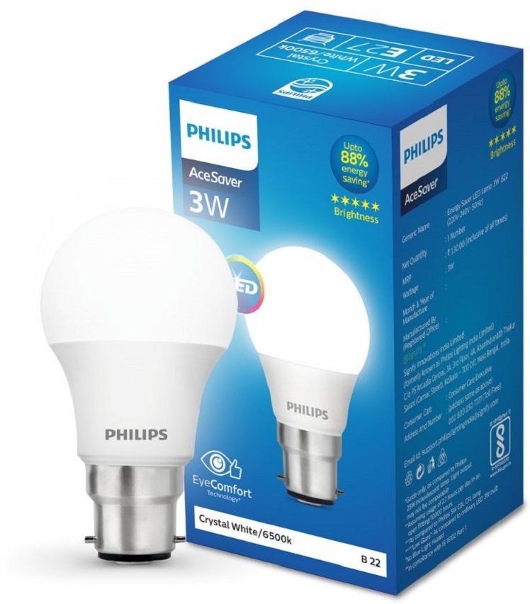 philips 3 W Basic Round B22 LED Bulb-picture-27
