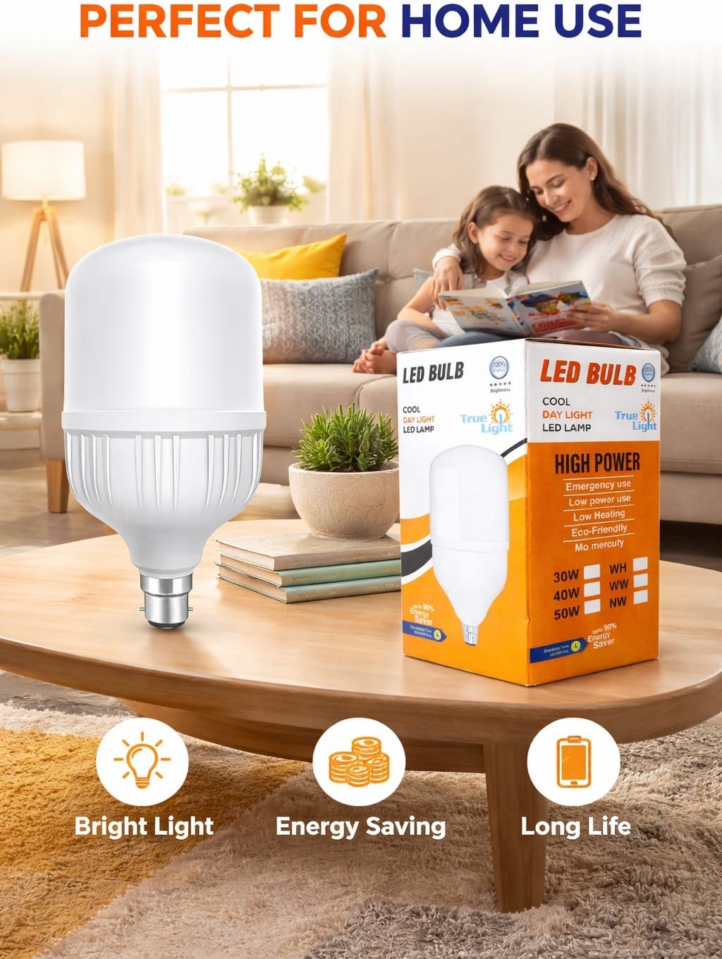 laxminina 50 W Basic, Eye Safety Compliance Standard B22 LED Bulb-picture-13
