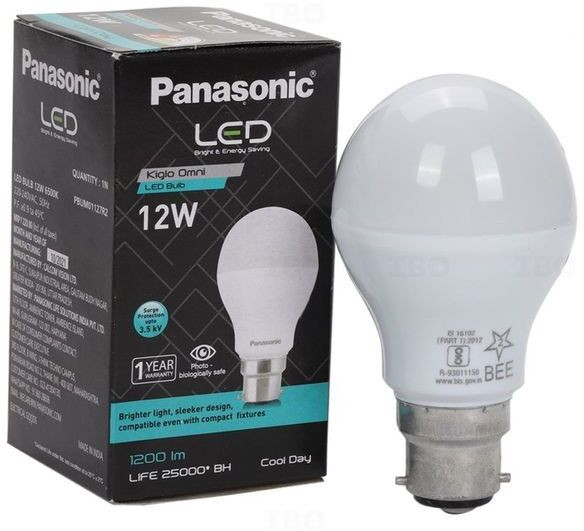 panasonic 12 W Basic Round B22 LED Bulb image 1