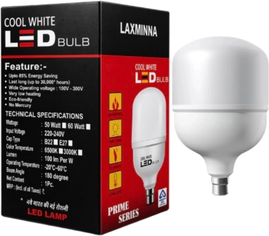 laxminina 50 W Eye Safety Compliance Round B22 LED Bulb-picture-13