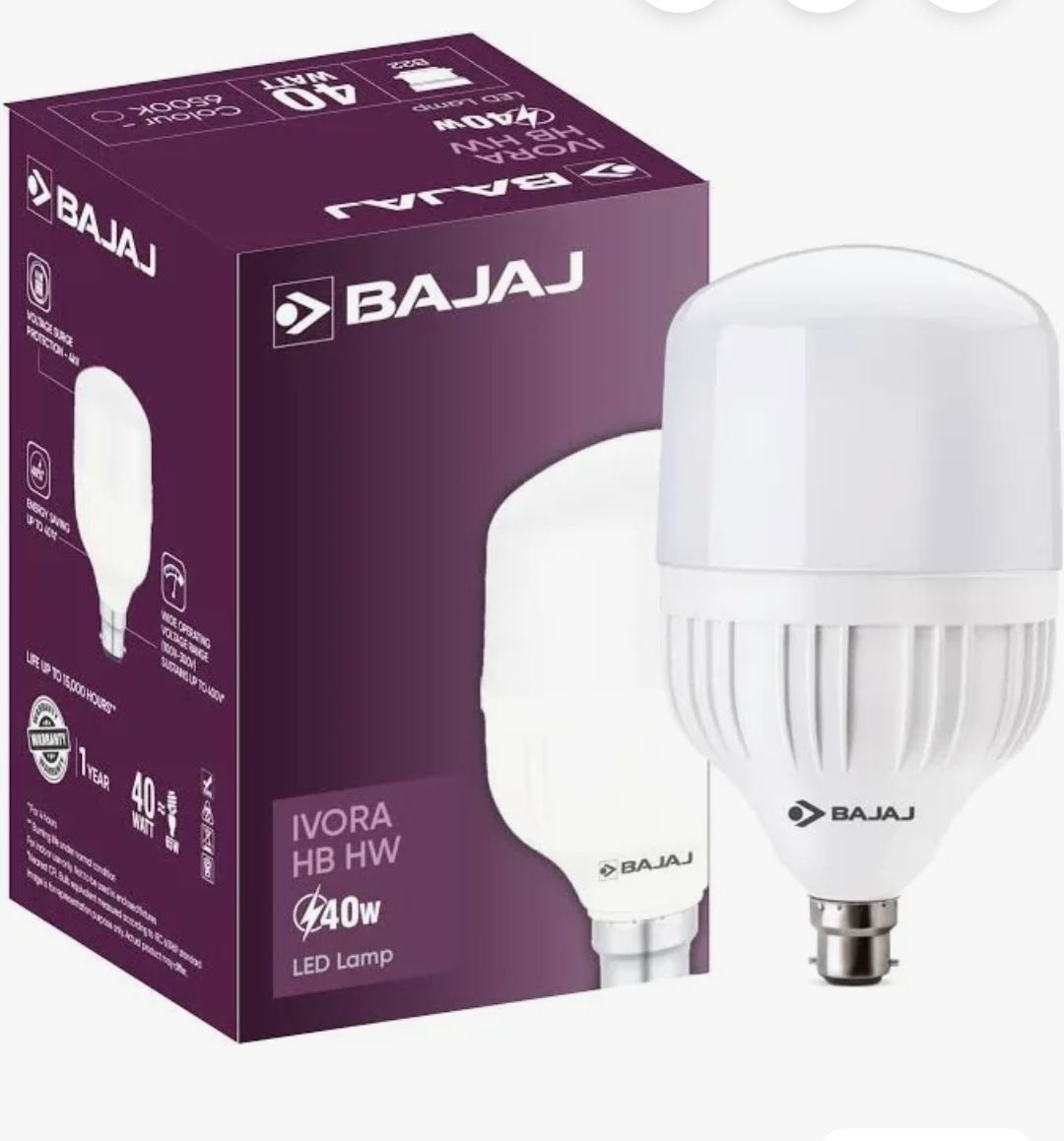 bajaj 40 W Basic Standard B22 LED Bulb-picture-36