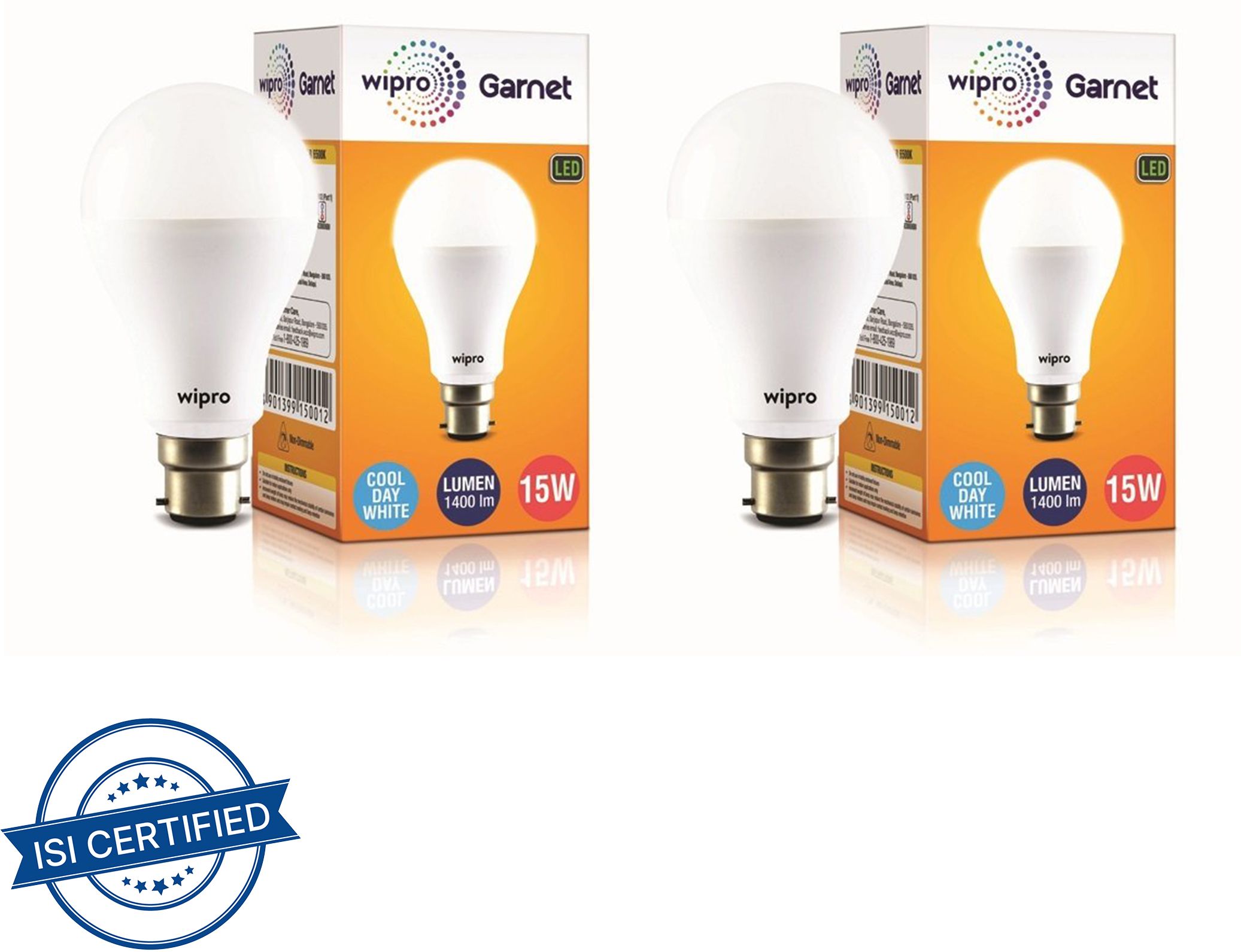 wipro 15 W Basic Standard B22 LED Bulb-picture-21