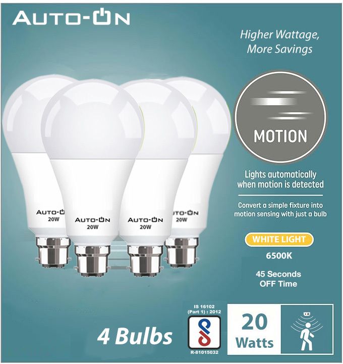 auto-on Motion Sensor LED Bulb (20W) Motion Sensor Light-image-47