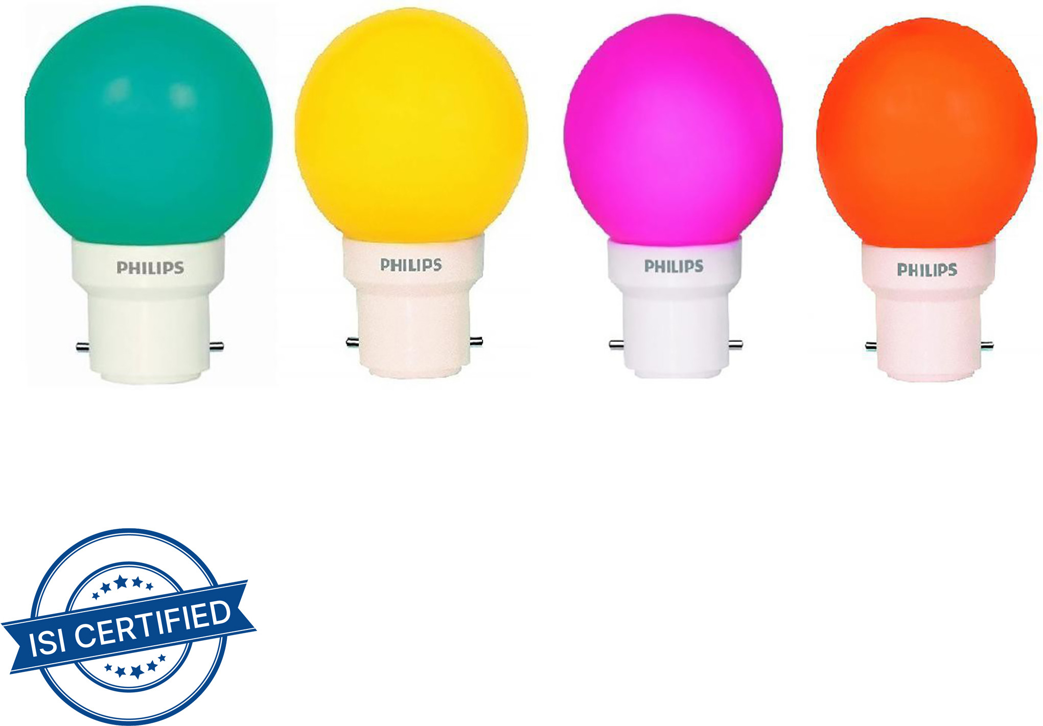 philips 0.5 W Basic Round B22 LED Bulb image 1