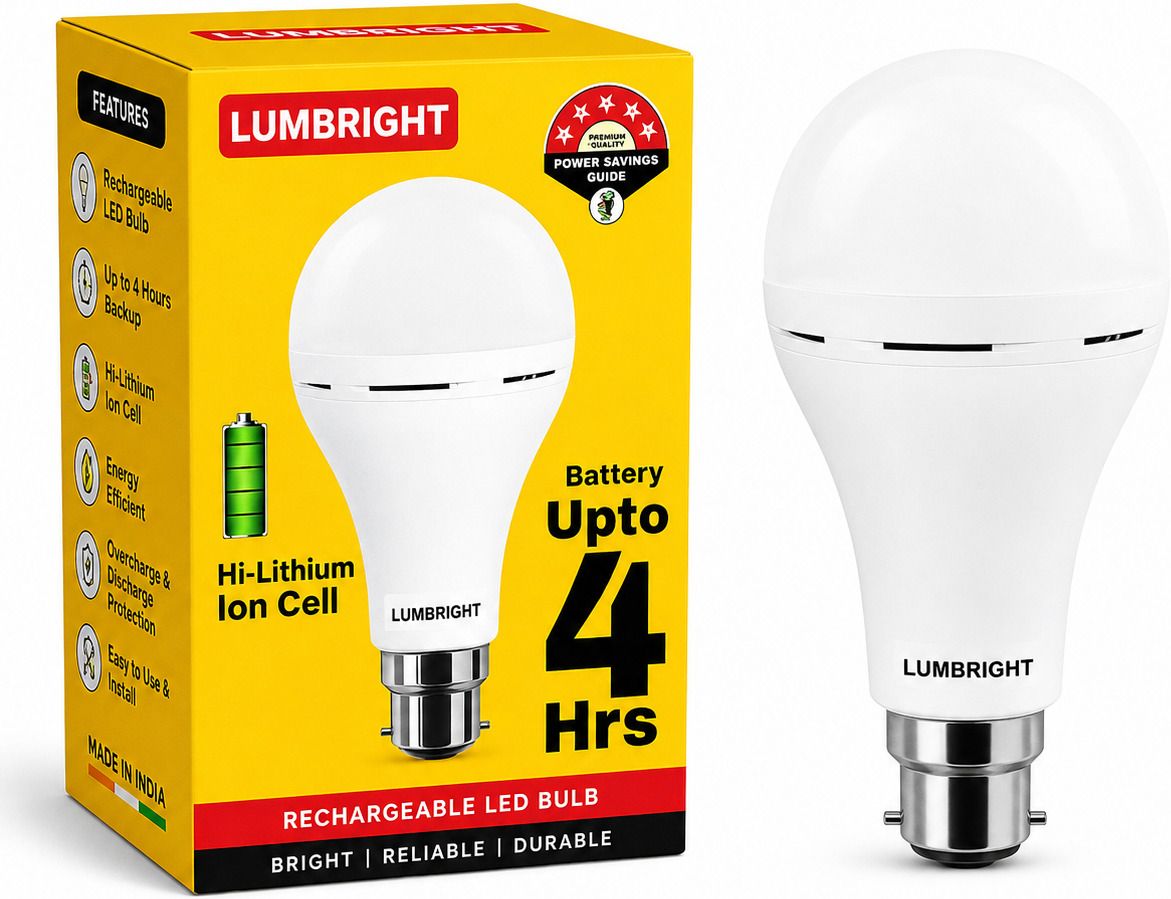 lumbright 12 W Basic, Eye Safety Compliance Round B22, LED Bulb-picture-23