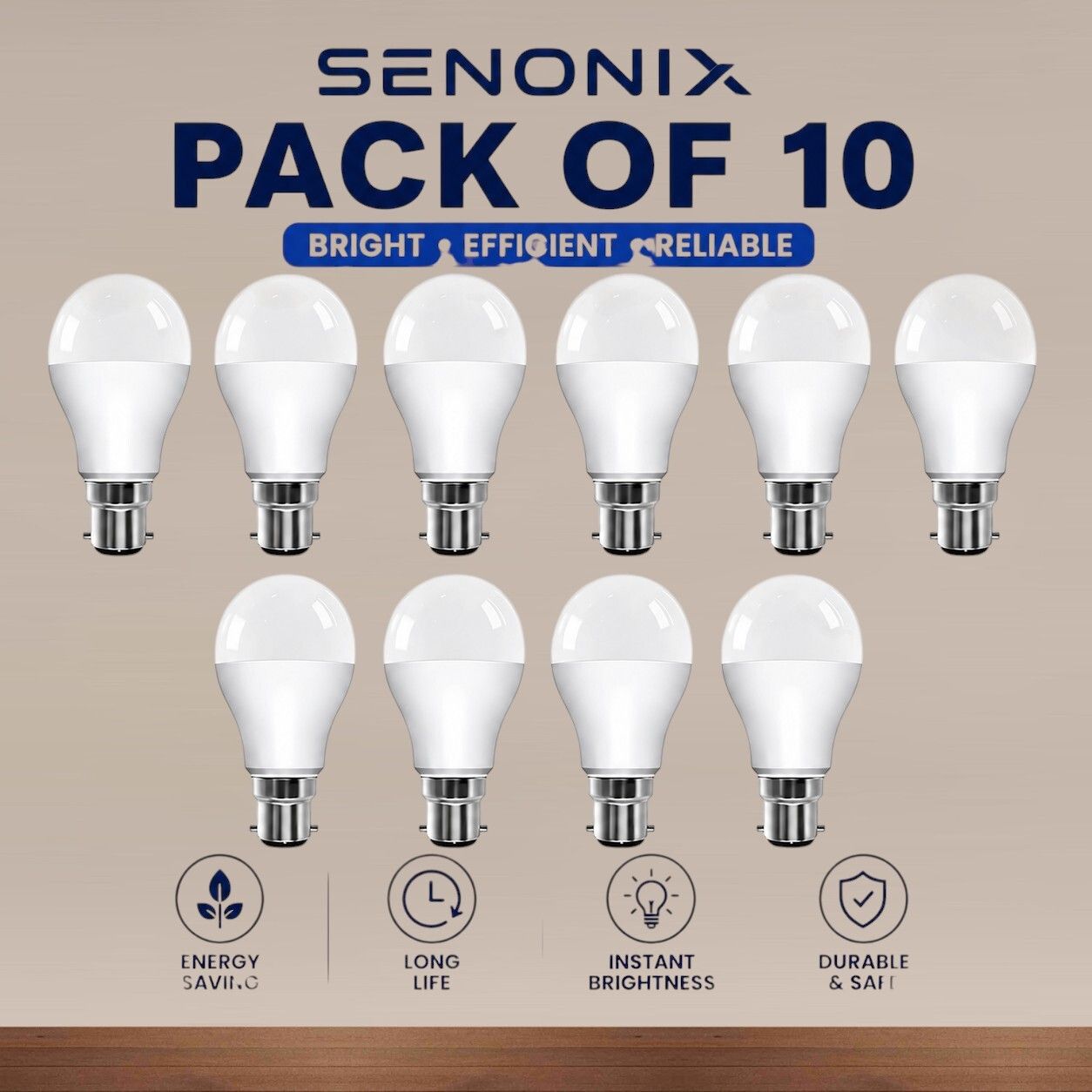 senonix 10 W Basic Round 2 Pin LED Bulb-picture-16