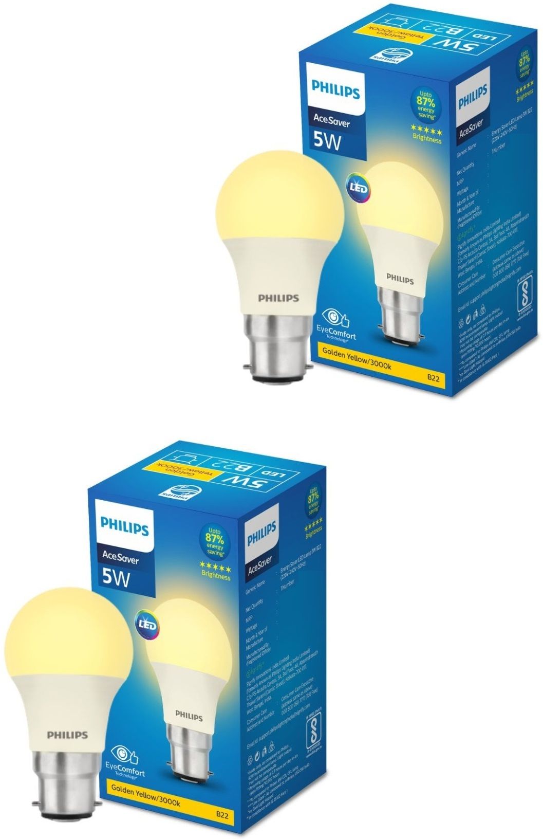 philips 5 W Basic Round B22 LED Bulb-picture-28