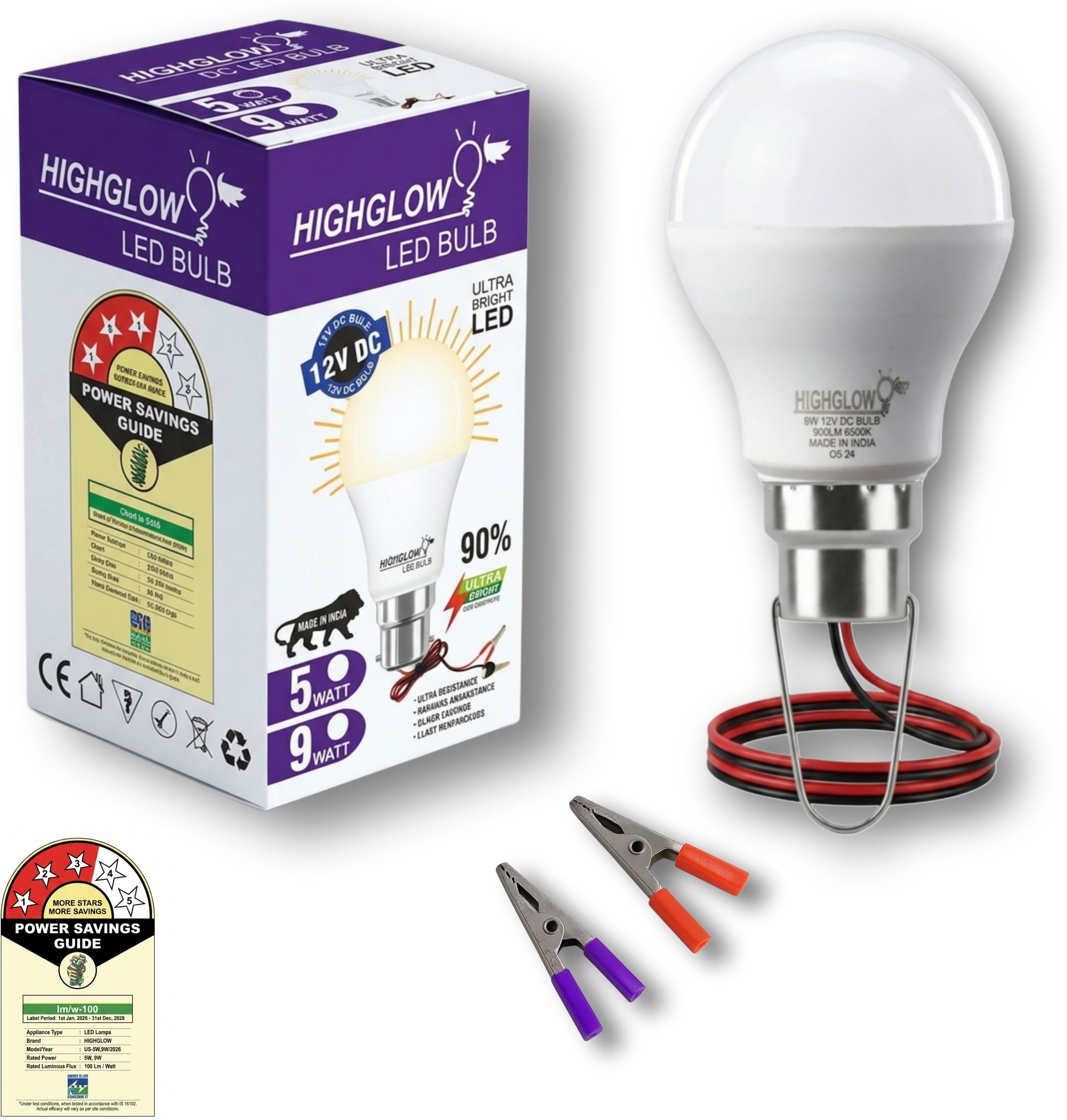 highglow 9 W Basic Round 2 Pin LED Bulb-picture-16