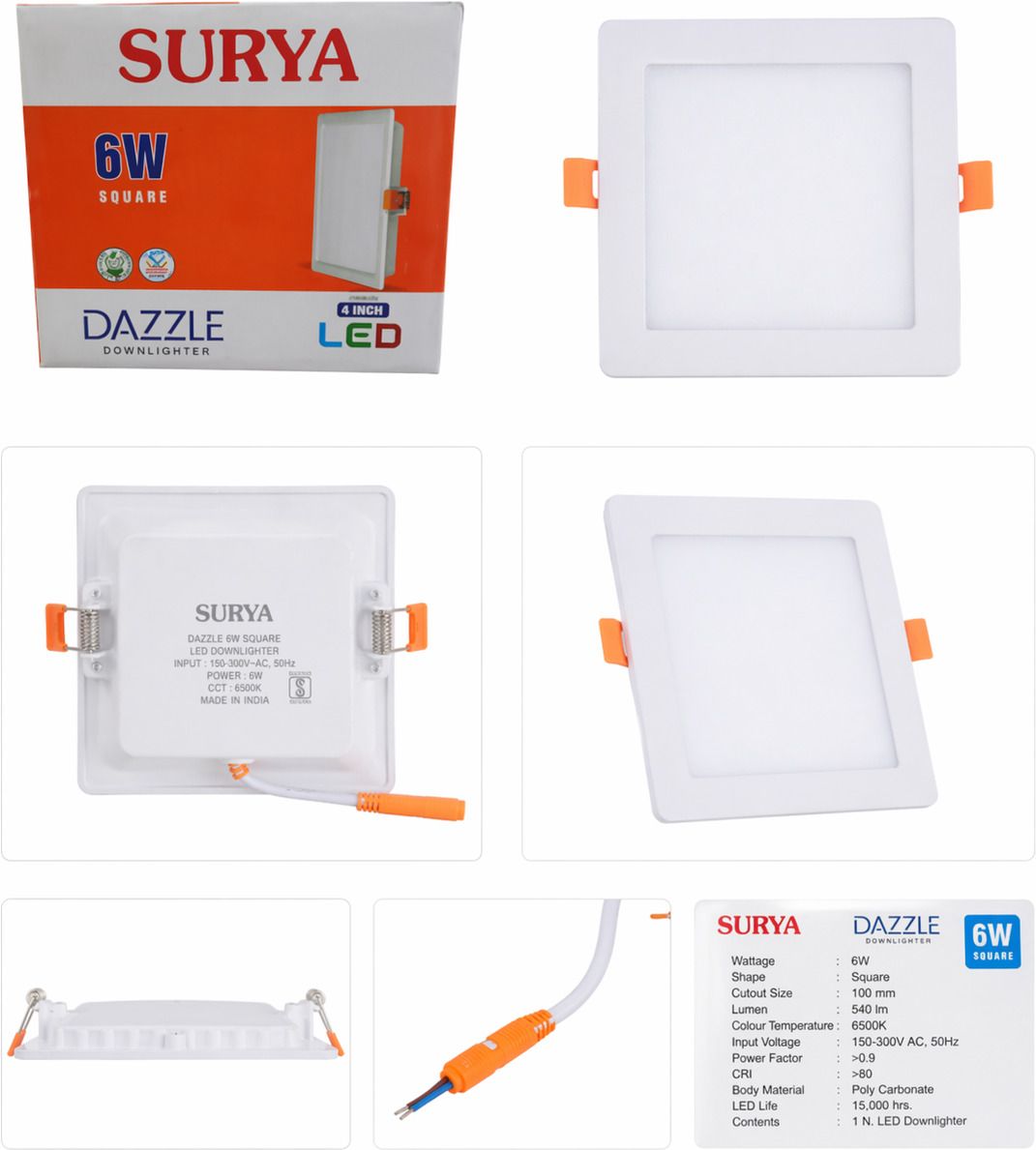 surya roshni 6 W Basic Round 2 Pin Decorative Bulb-picture-18