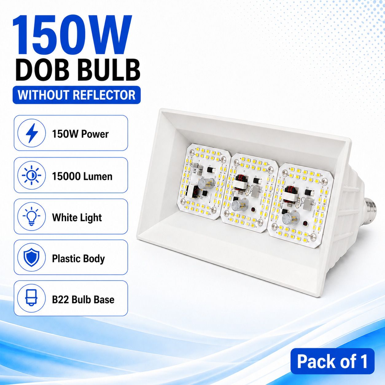 spark world 150 W Basic Standard B22 LED Bulb-picture-6