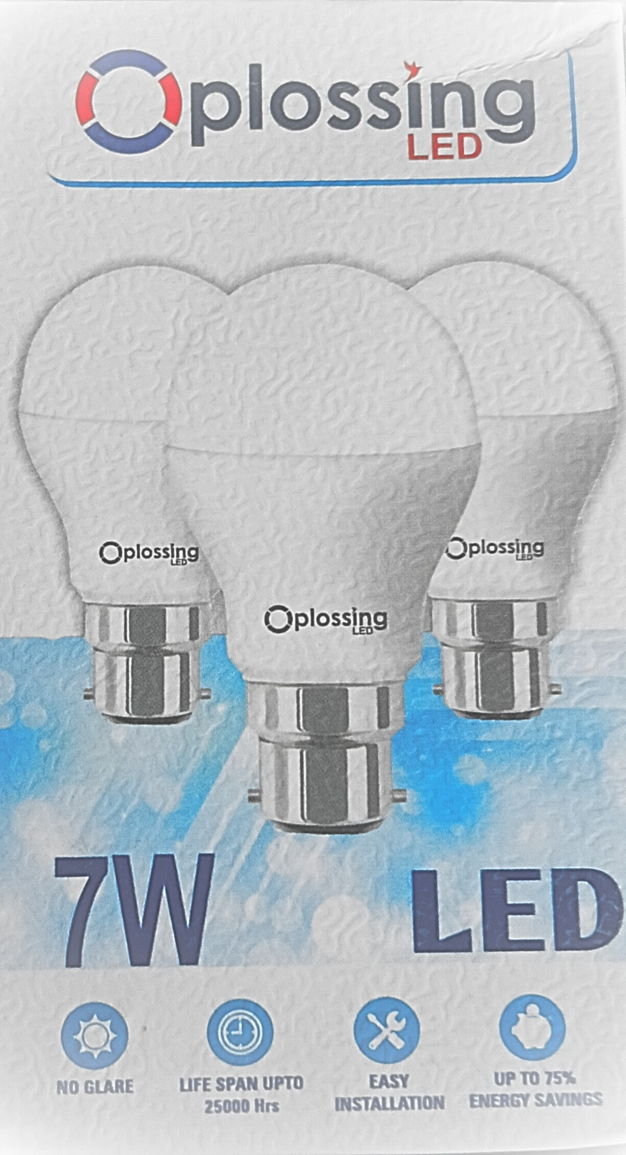 oplossing 7 W Basic Round B22 LED Bulb image 1