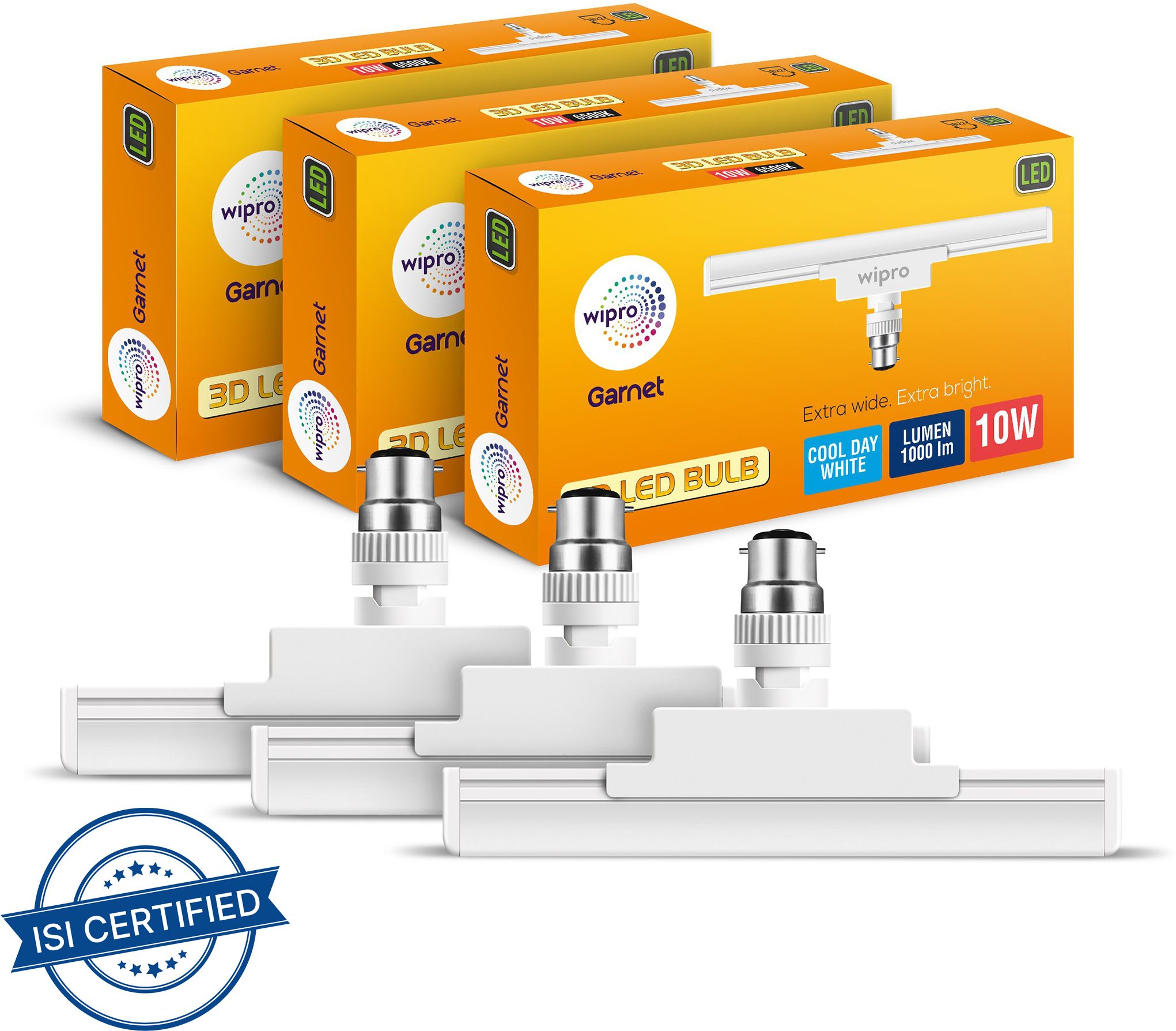 wipro 10 W Basic T-Bulb B22 LED Bulb-picture-13