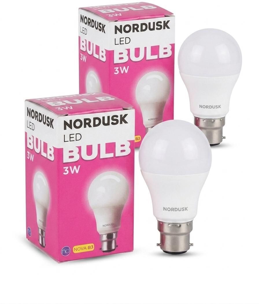 nordusk 3 W Basic Round B22 LED Bulb-picture-29