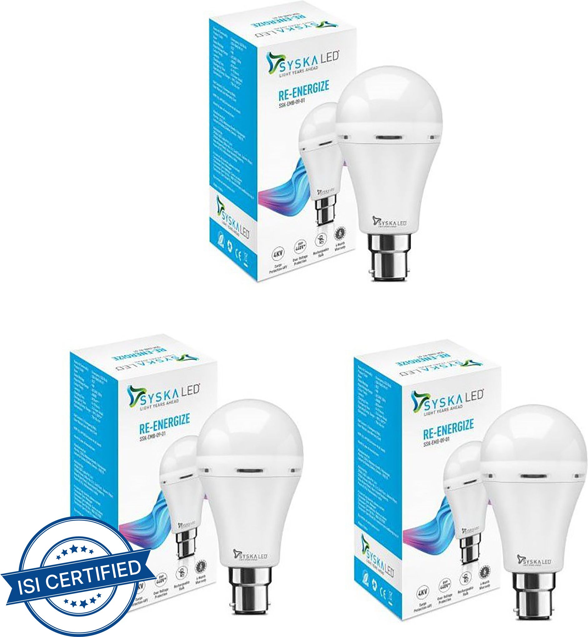 syska 9 W Inverter Standard B22 Inverter Bulb-picture-18
