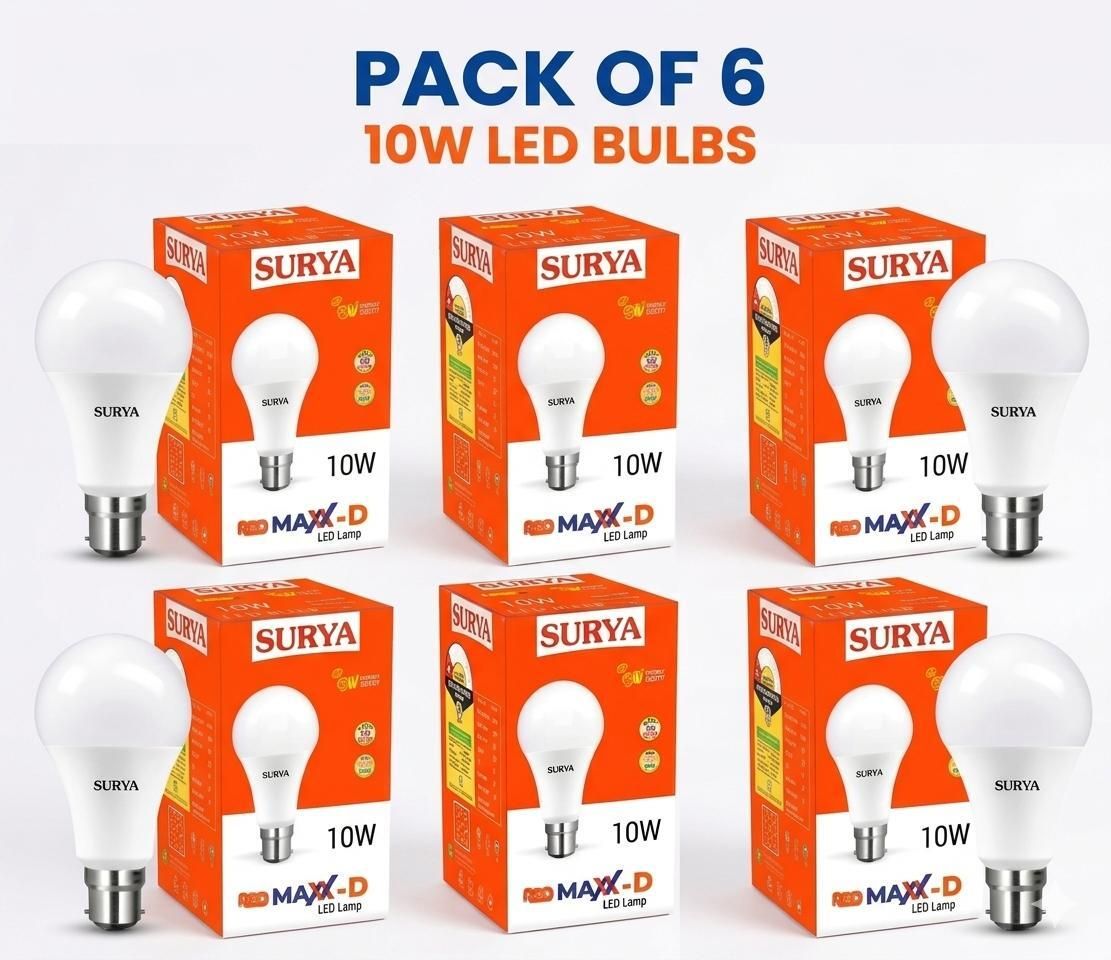 surya 10 W Basic Round B22 LED Bulb-picture-31