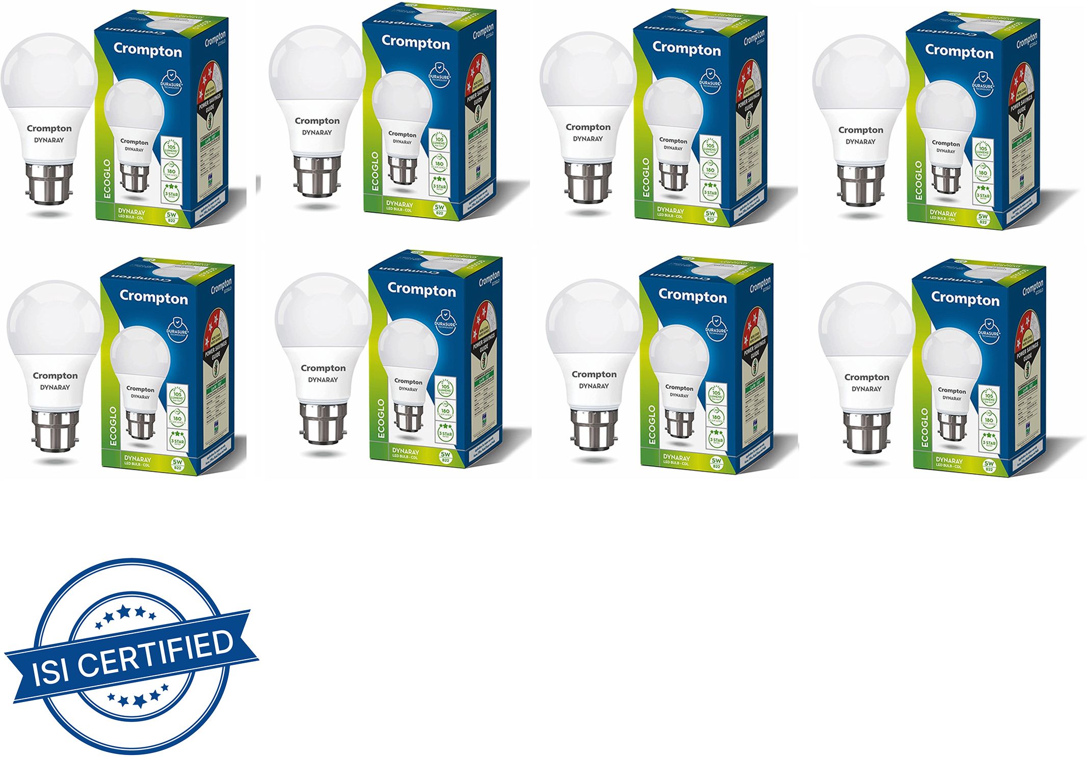 crompton 5 W Basic Standard B22 LED Bulb-picture-26