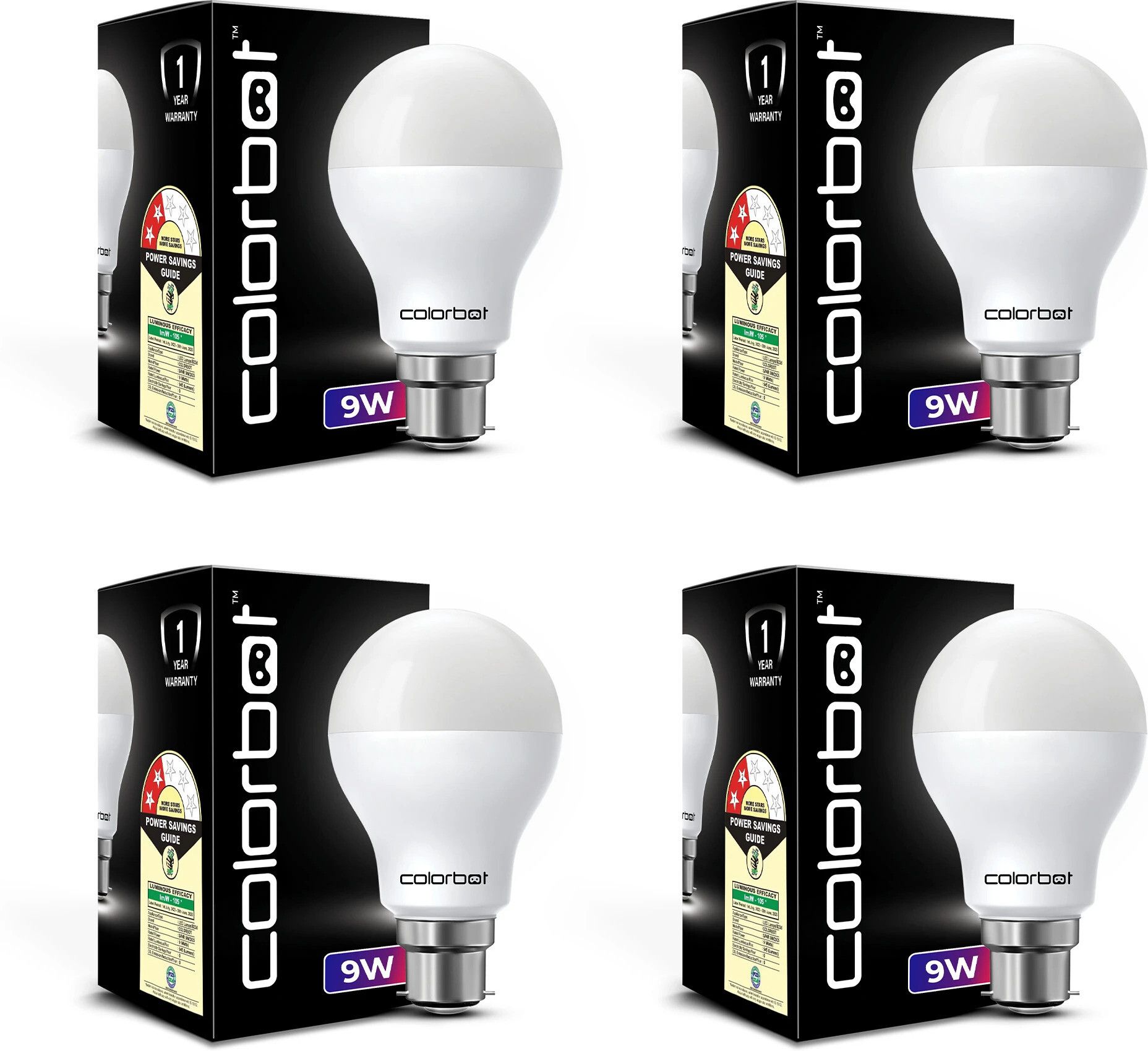 colorbot 9 W Basic Standard B22 D LED Bulb-picture-24