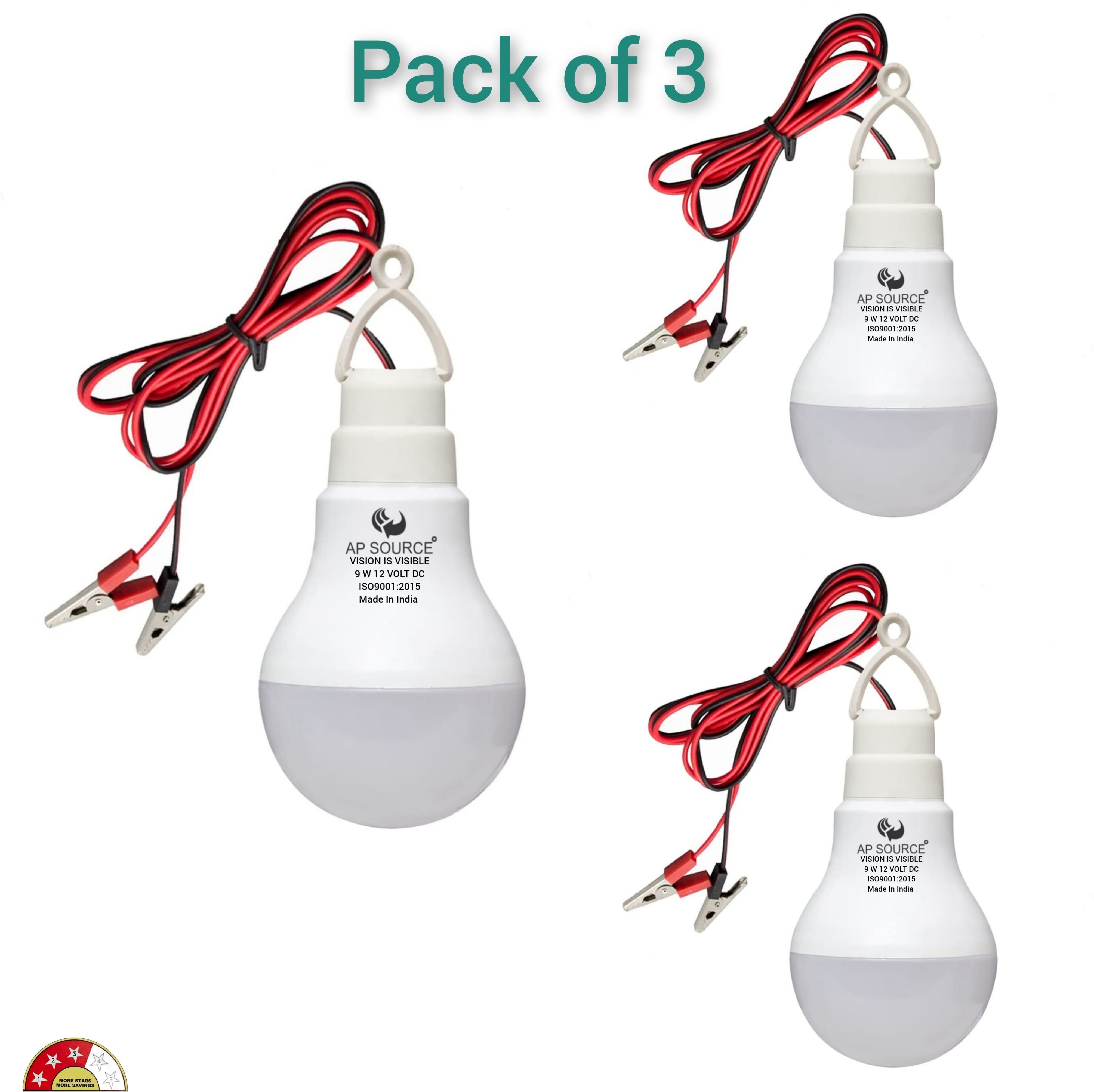 ap source 9 W Basic Round 2 Pin LED Bulb-picture-25