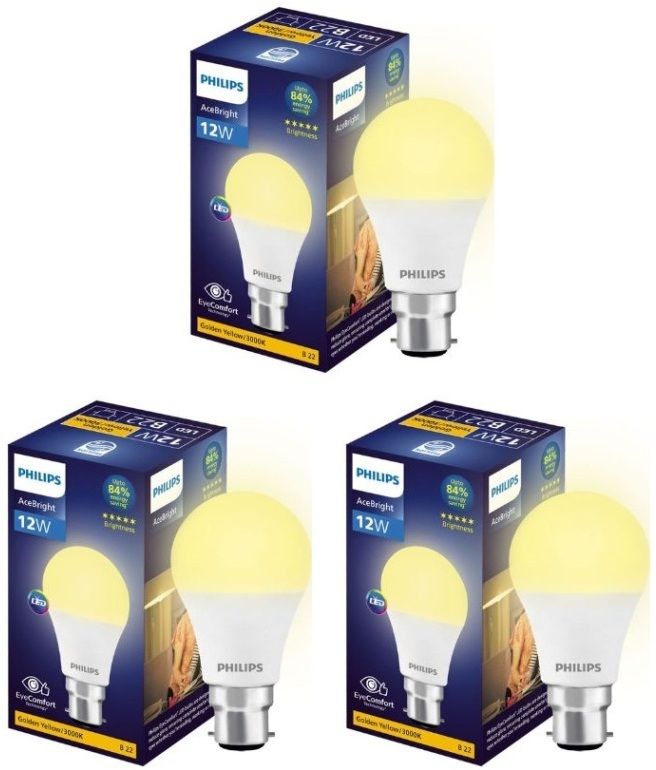 philips 12 W Basic Round B22 LED Bulb-picture-10