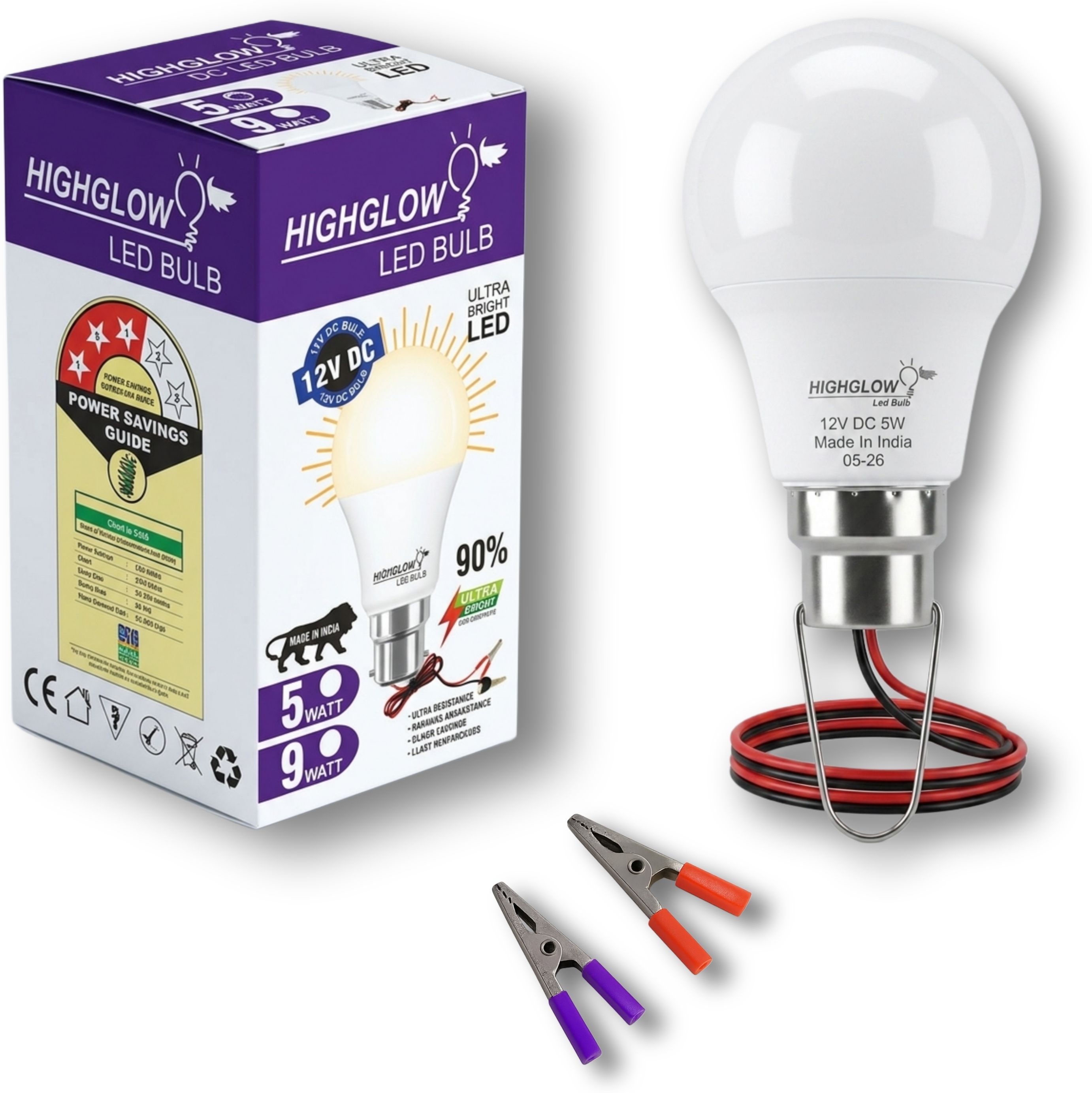 highglow 5 W Basic Round 2 Pin LED Bulb-picture-48